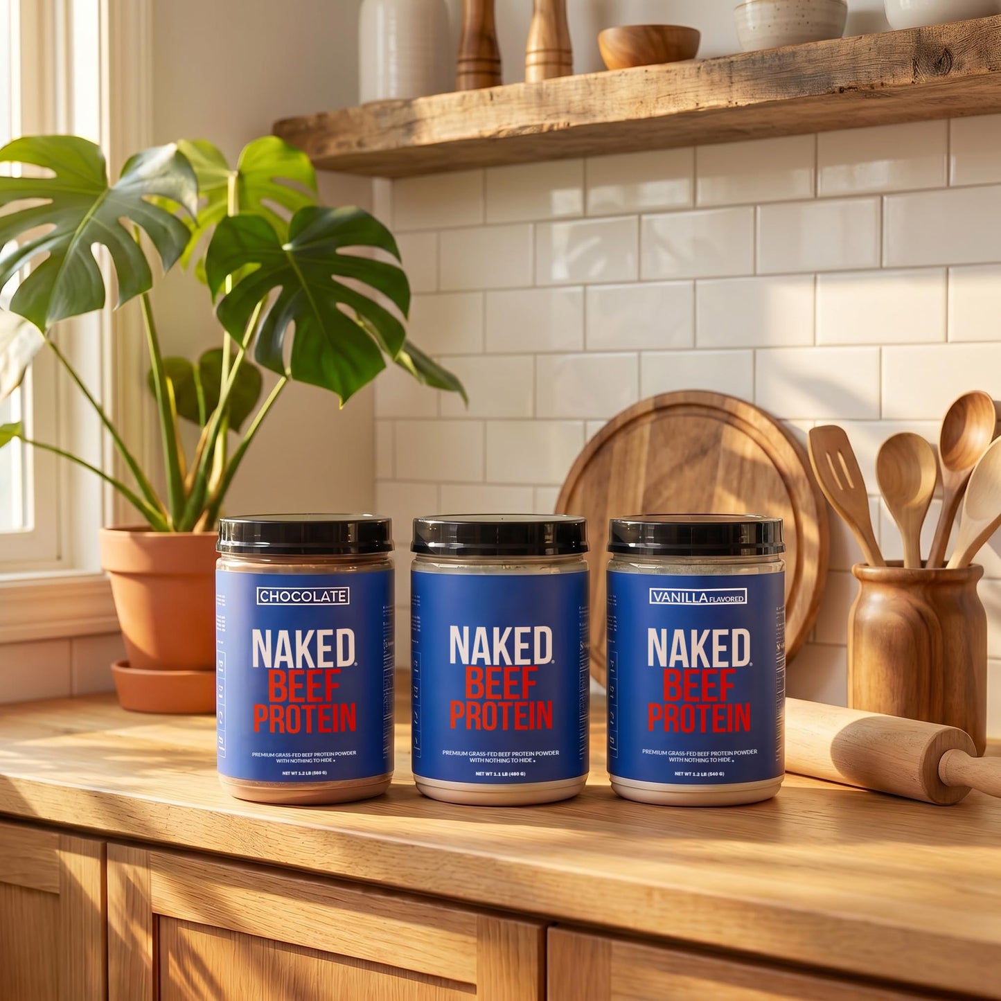 NAKED Chocolate Beef Protein Isolate Powder, 20 Servings