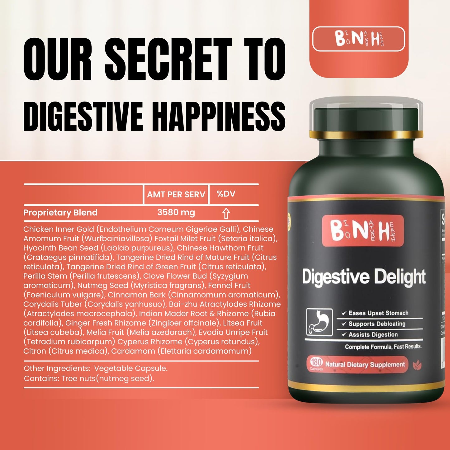 BNH Digestive Delight Capsule 180 Capsules