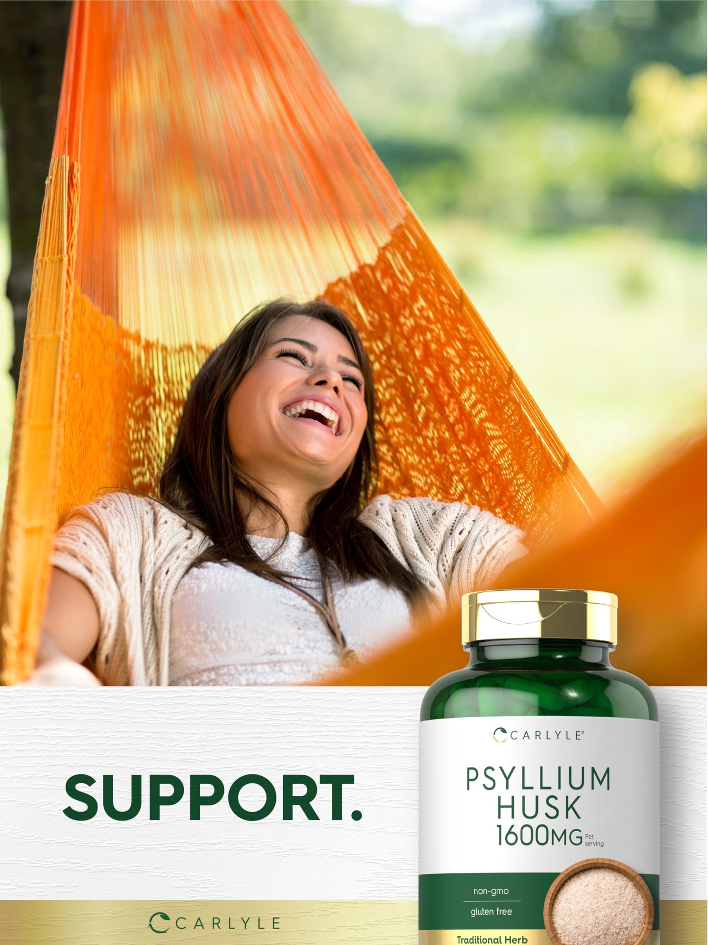 Carlyle Psyllium Husk Capsules 200 Count