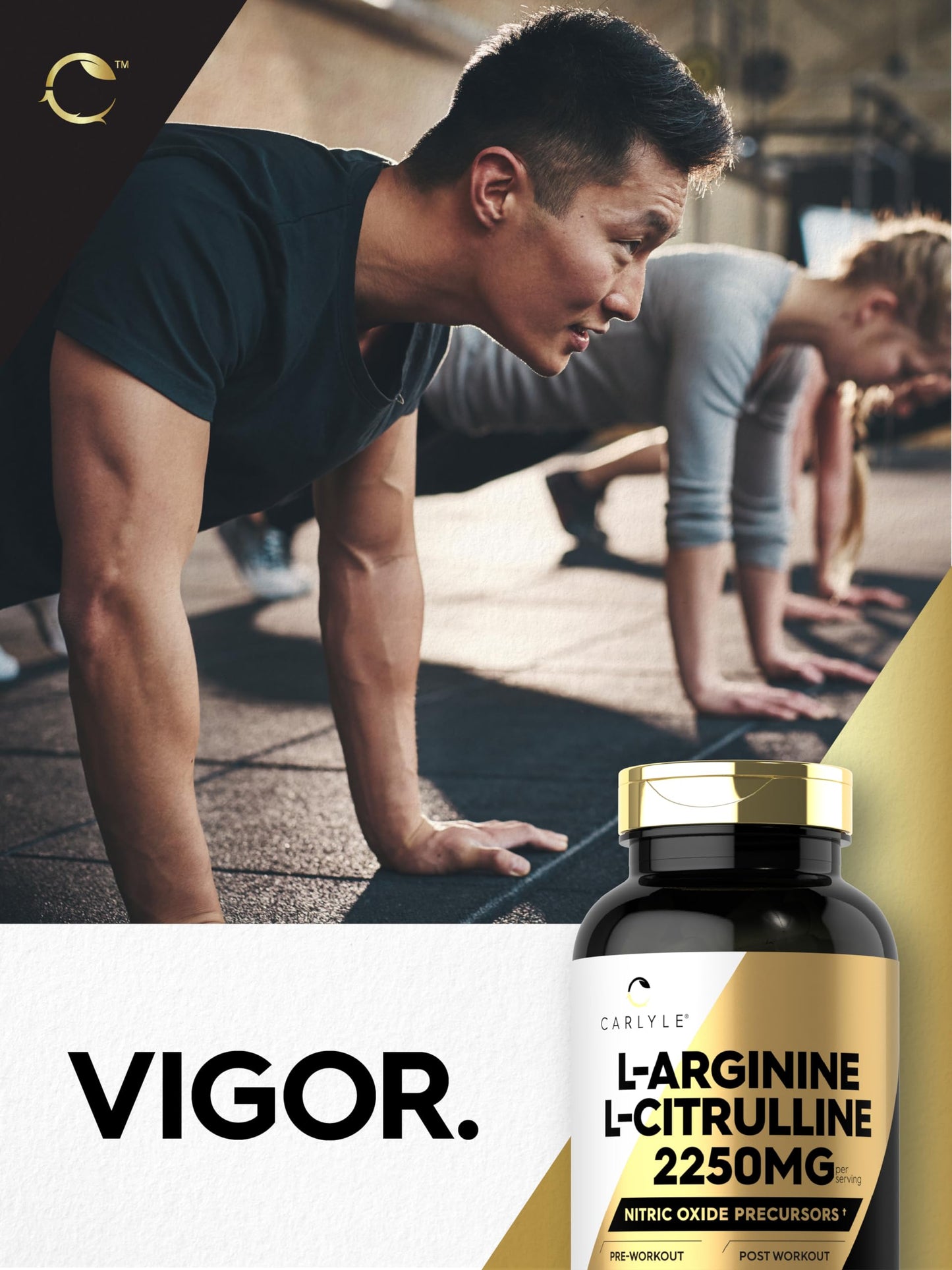 Carlyle L-Arginine L-Citrulline Supplement Capsule, 240 Capsules