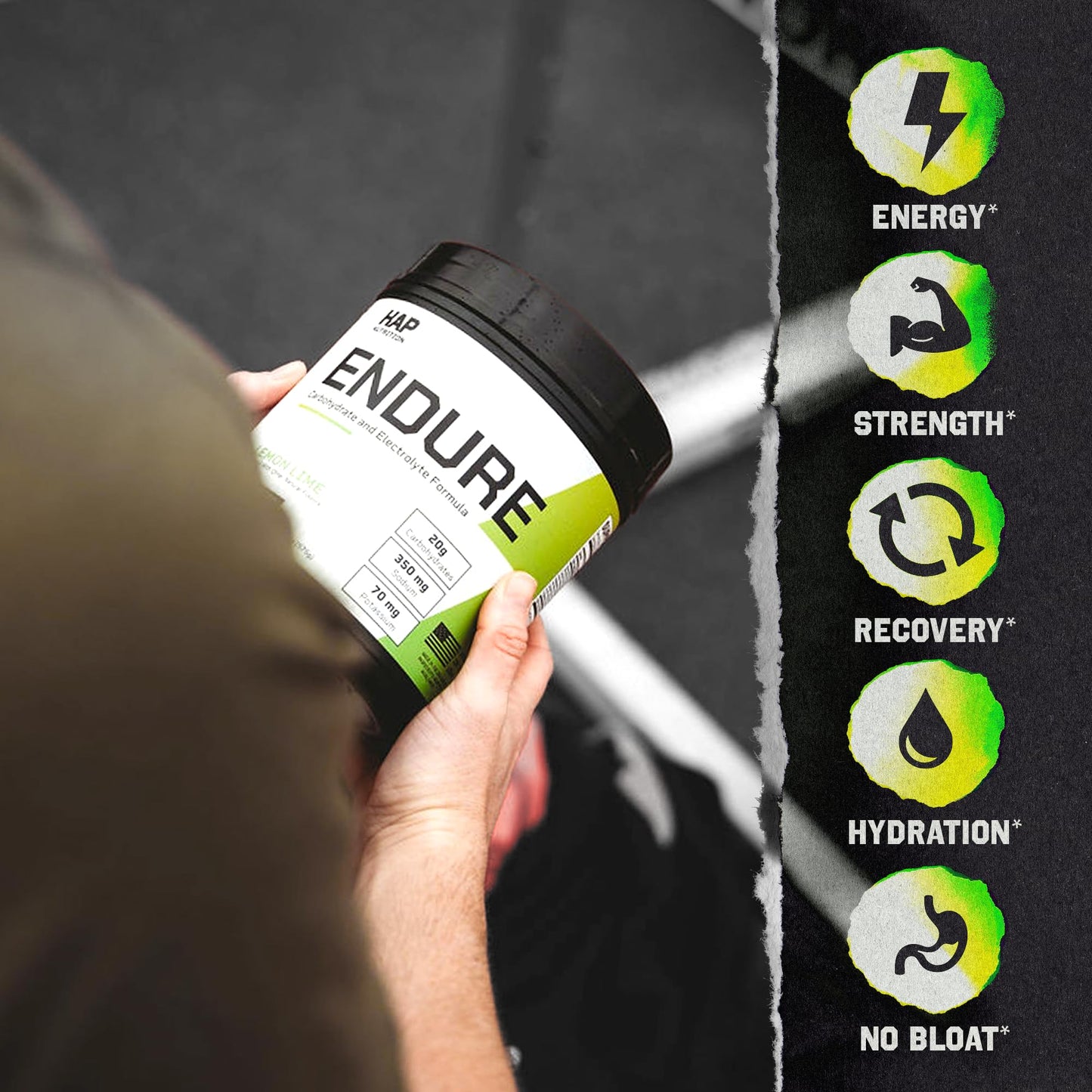 HAP Nutrition Endure Carbohydrate and Electrolyte Formula Powder 20.28