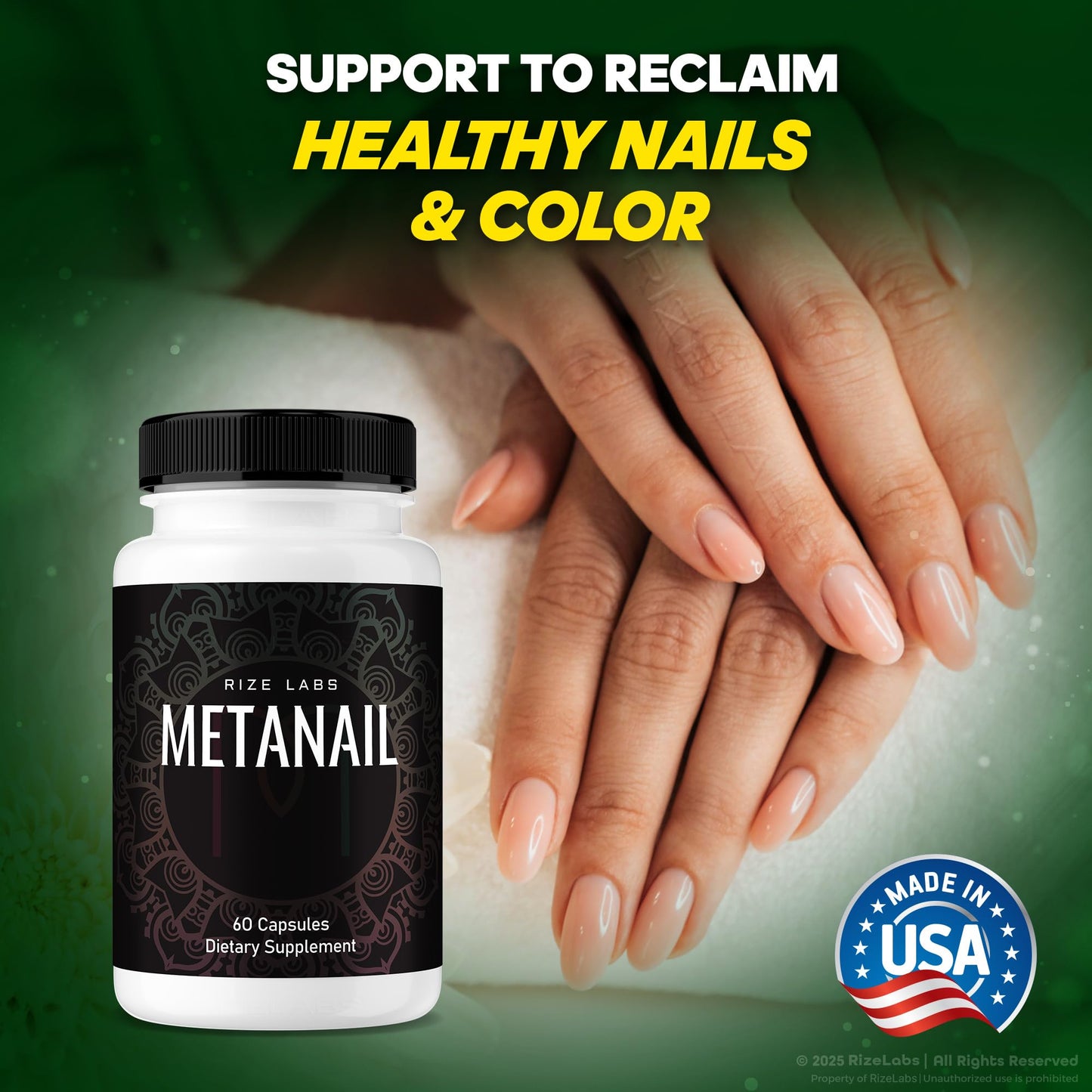 Rize Labs Metanail Capsules 60 Count