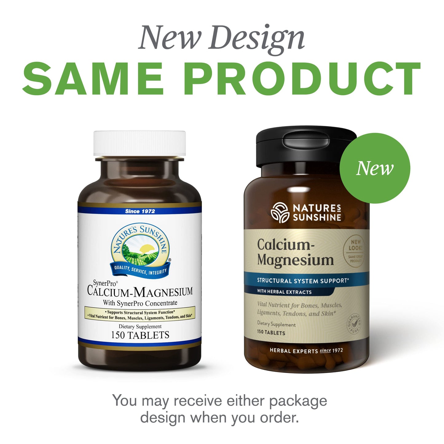 Nature's Sunshine Calcium-Magnesium SynerPro Tablet, 150 Count