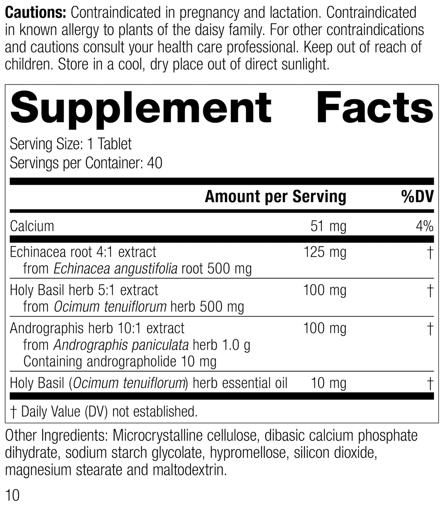 Medi Herb Andrographis Complex Tablets 40