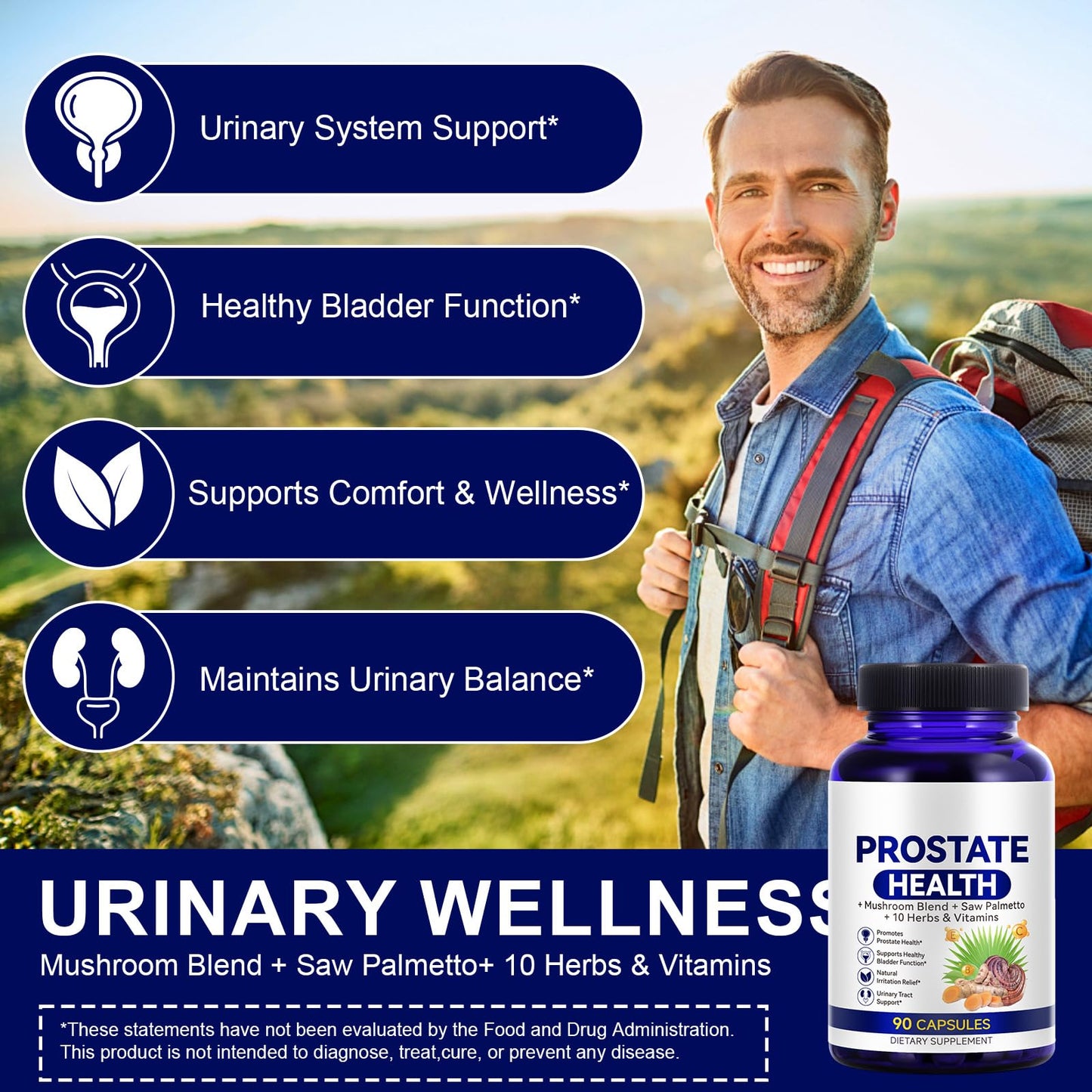 Pegciz Prostate Health Supplement for Men Capsules 90 Count
