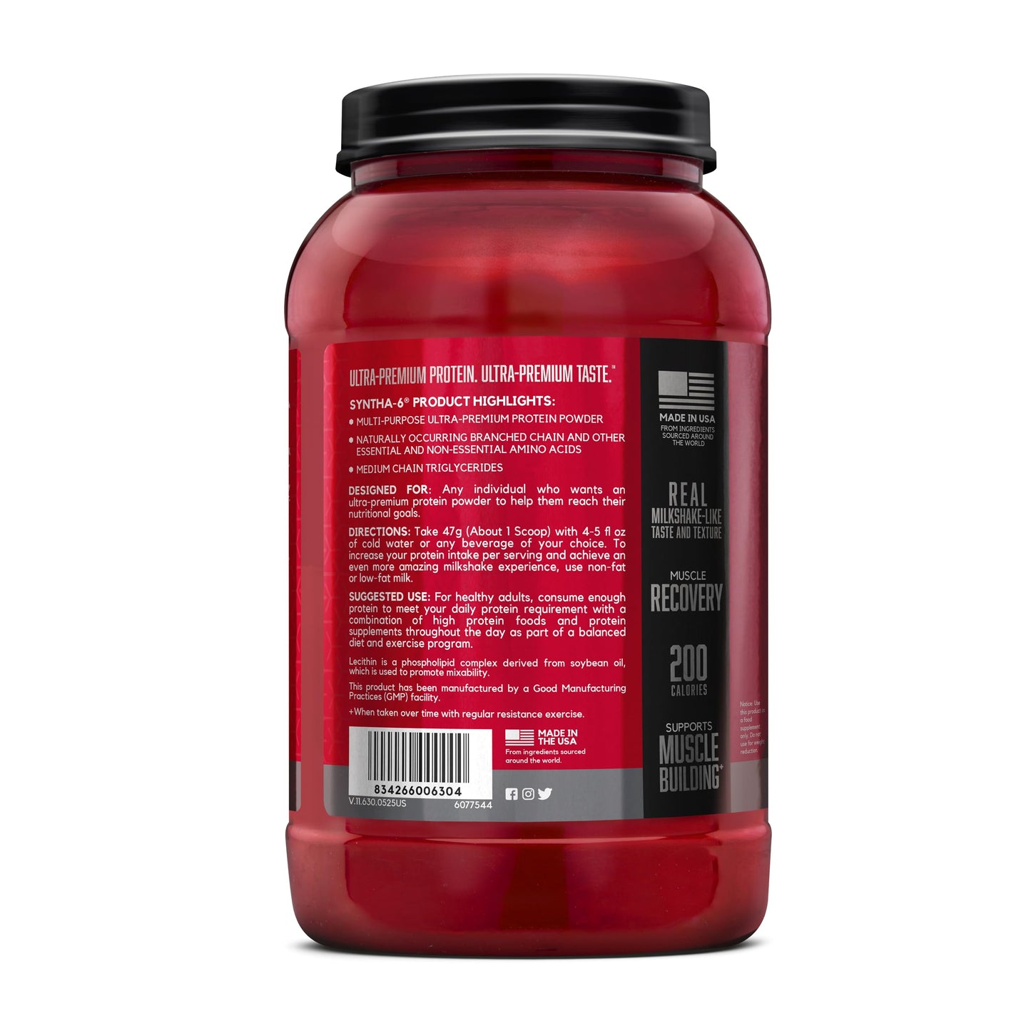 BSN SYNTHA-6 Premium Protein Powder, 28 Servings, Cookies and Cream