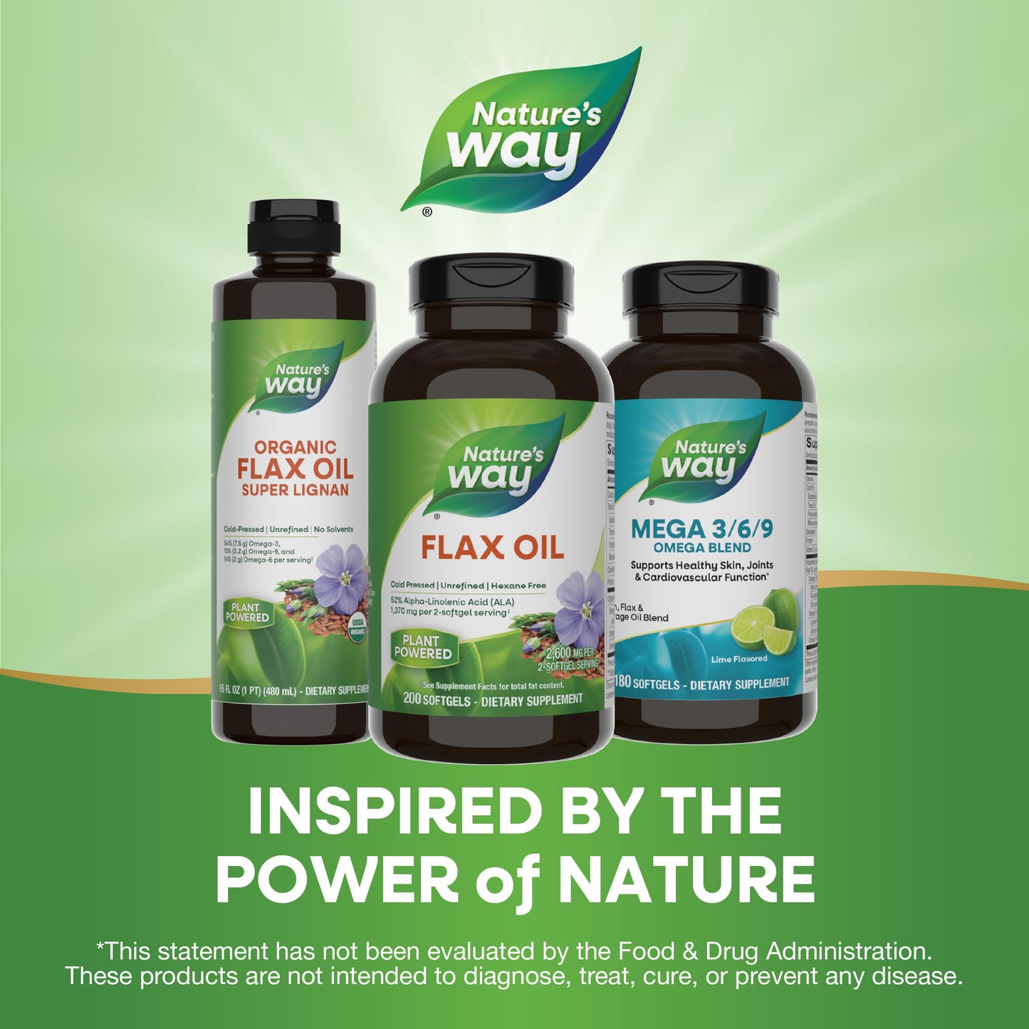 Nature's Way Flax Oil Max Strength Softgels 200