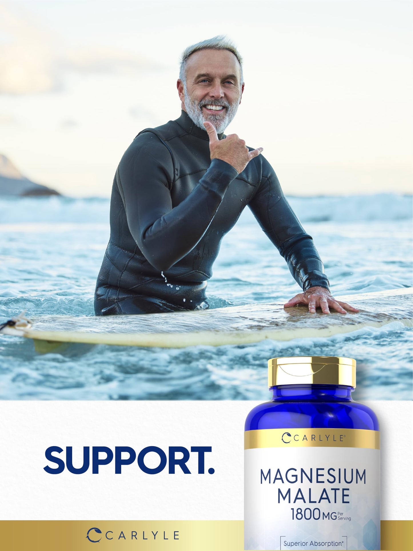 Carlyle Magnesium Malate 1800mg Caplets 420