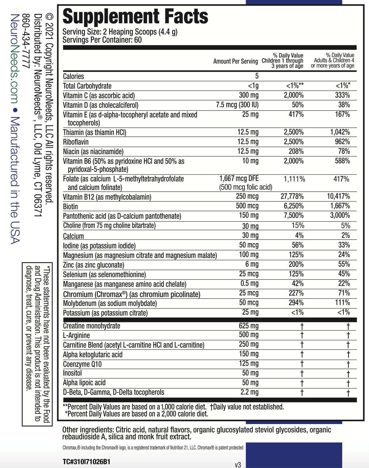 Neuro Needs SpectrumNeeds Powder 8.9 Ounce