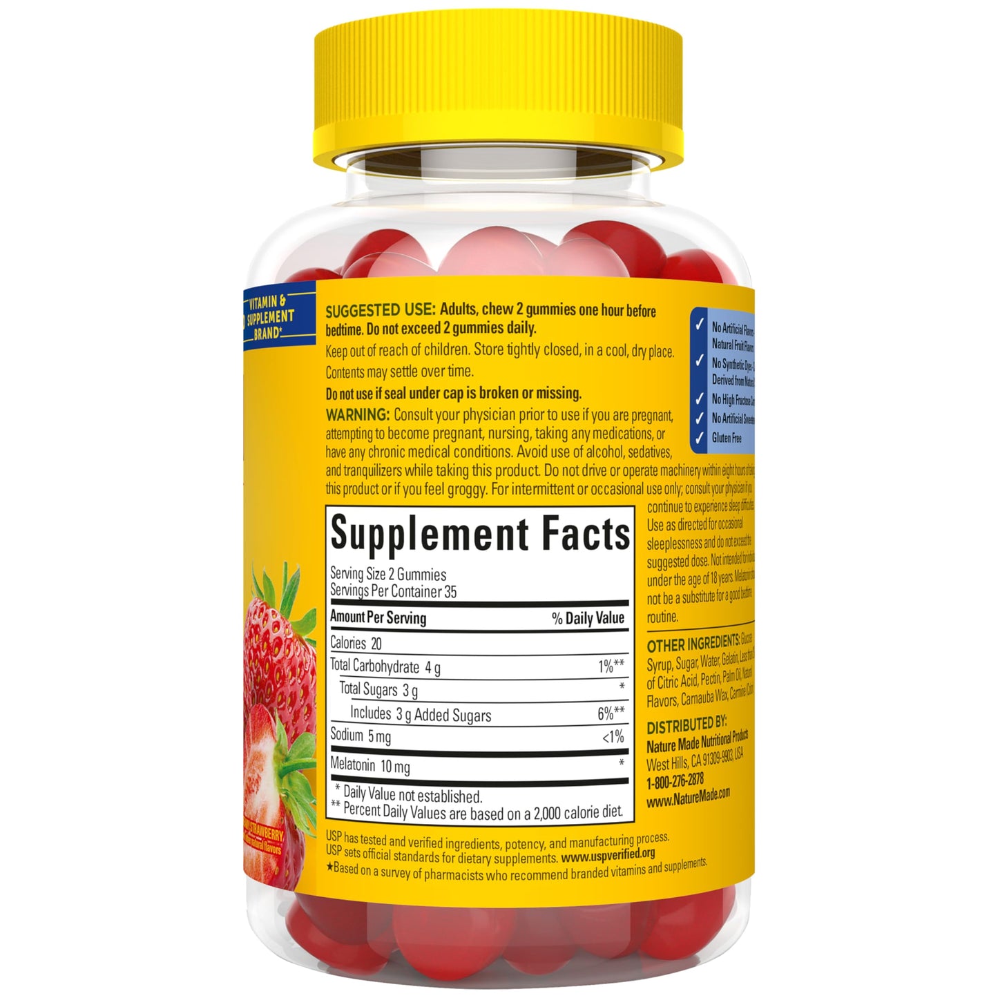 Nature Made Melatonin 10mg Gummies, 70 Count