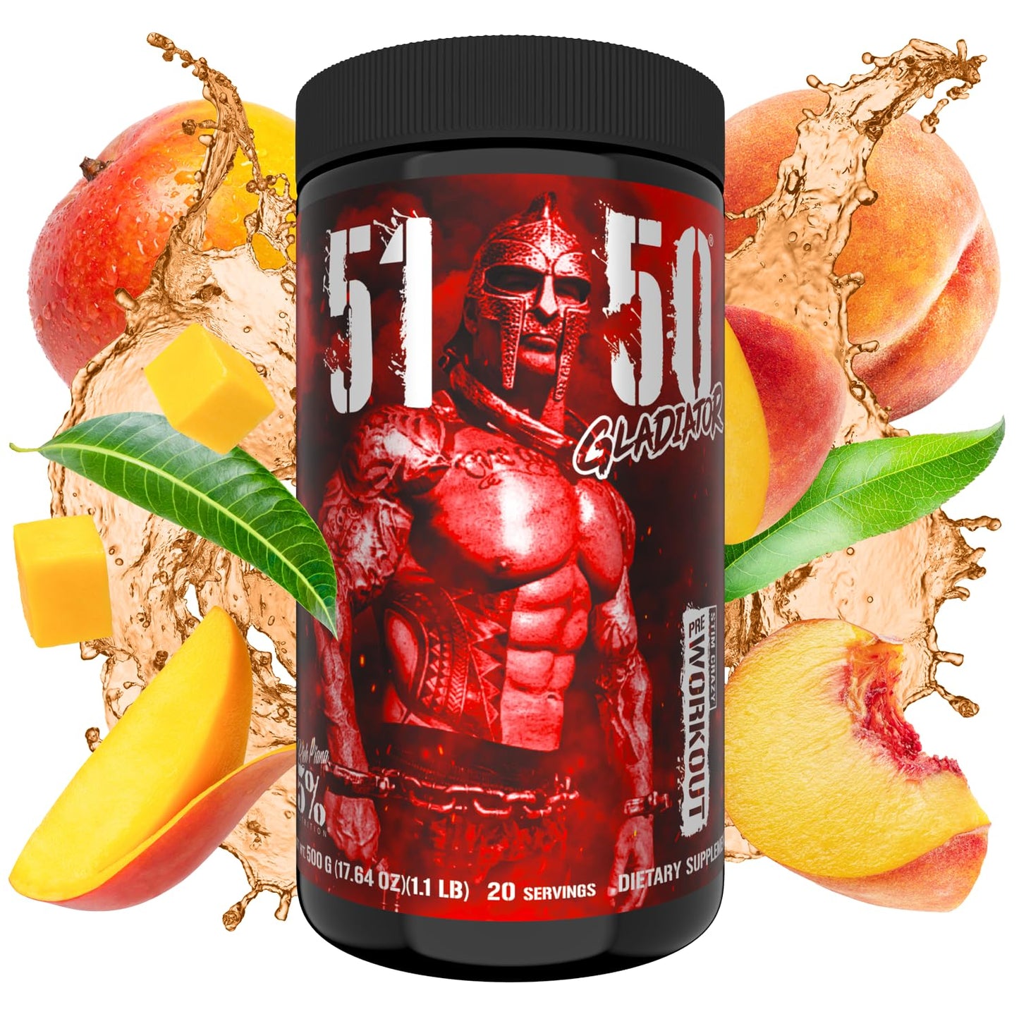 5% Nutrition Rich Piana 5150 Gladiator High Stim Preworkout Powder, 1.1 Pound