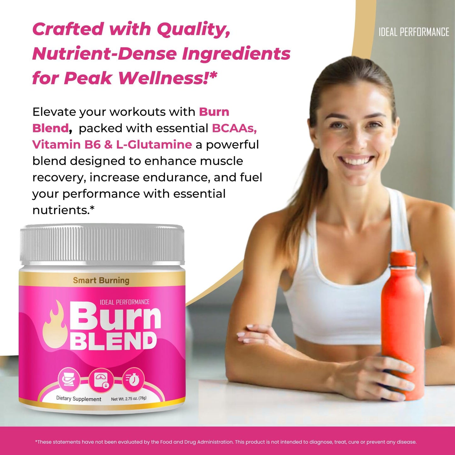 IDEAL PERFORMANCE BurnBlend Powder 10 Count
