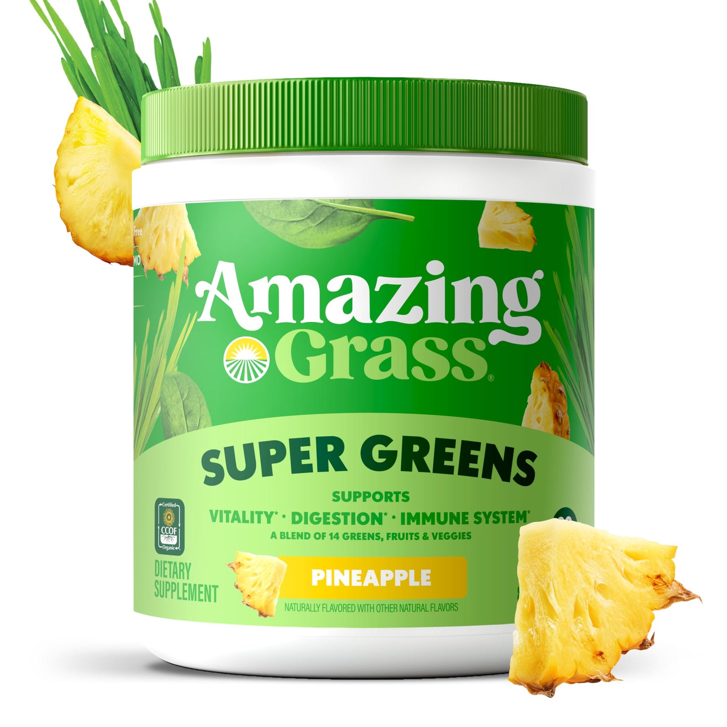 Amazing Grass Super Greens Powder Organic 8.5 Ounces