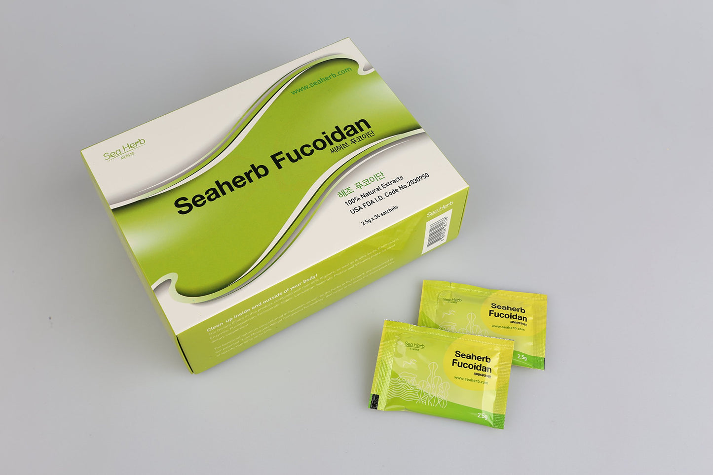 SeaHerb Fucoidan Powder, 3 Count
