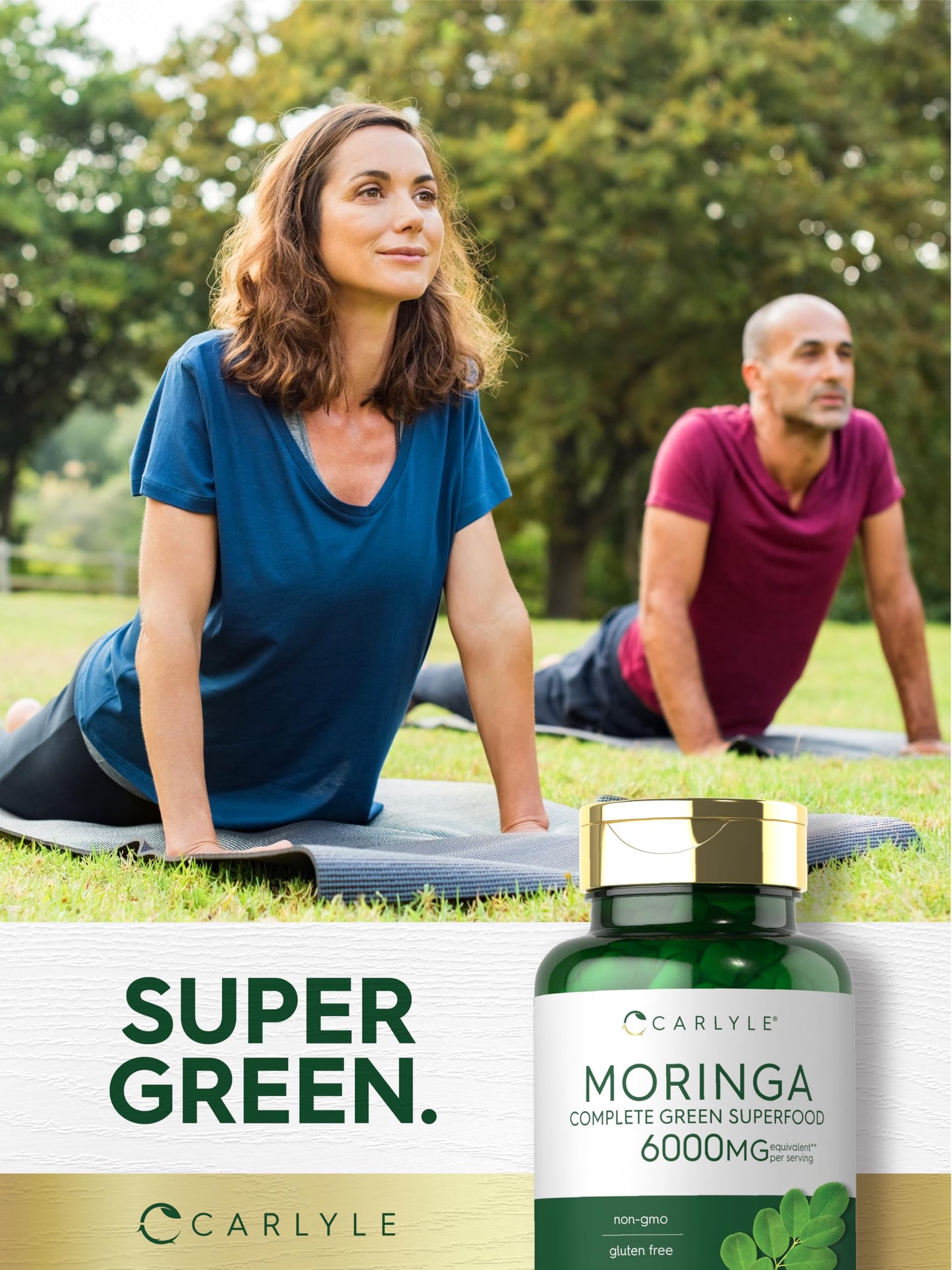 Carlyle Moringa Oleifera Supplement Capsules 180 Count