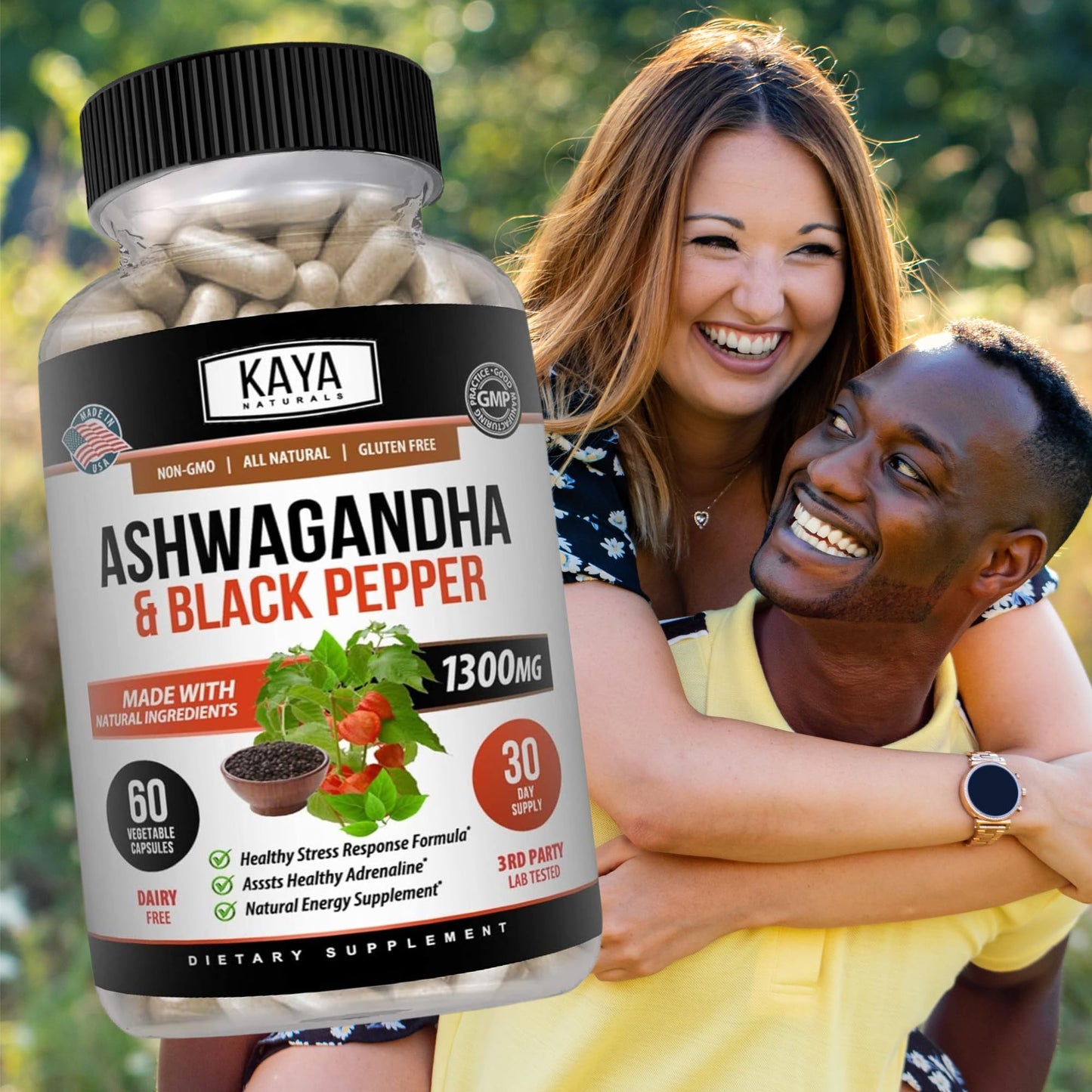 Kaya Naturals Ashwagandha Capsules 60 Capsules