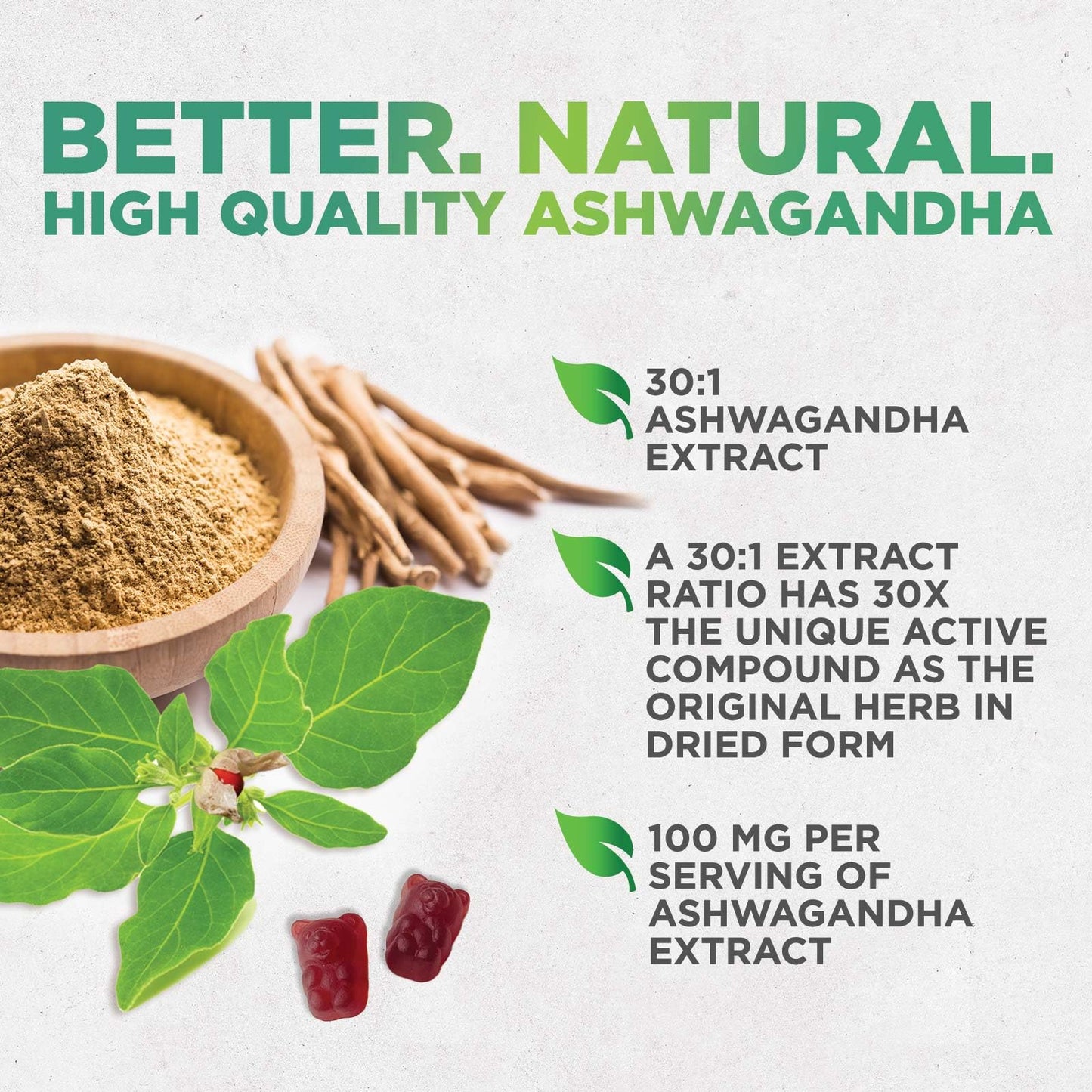 Nature's Nutrition Ashwagandha Gummies 60 Gummies