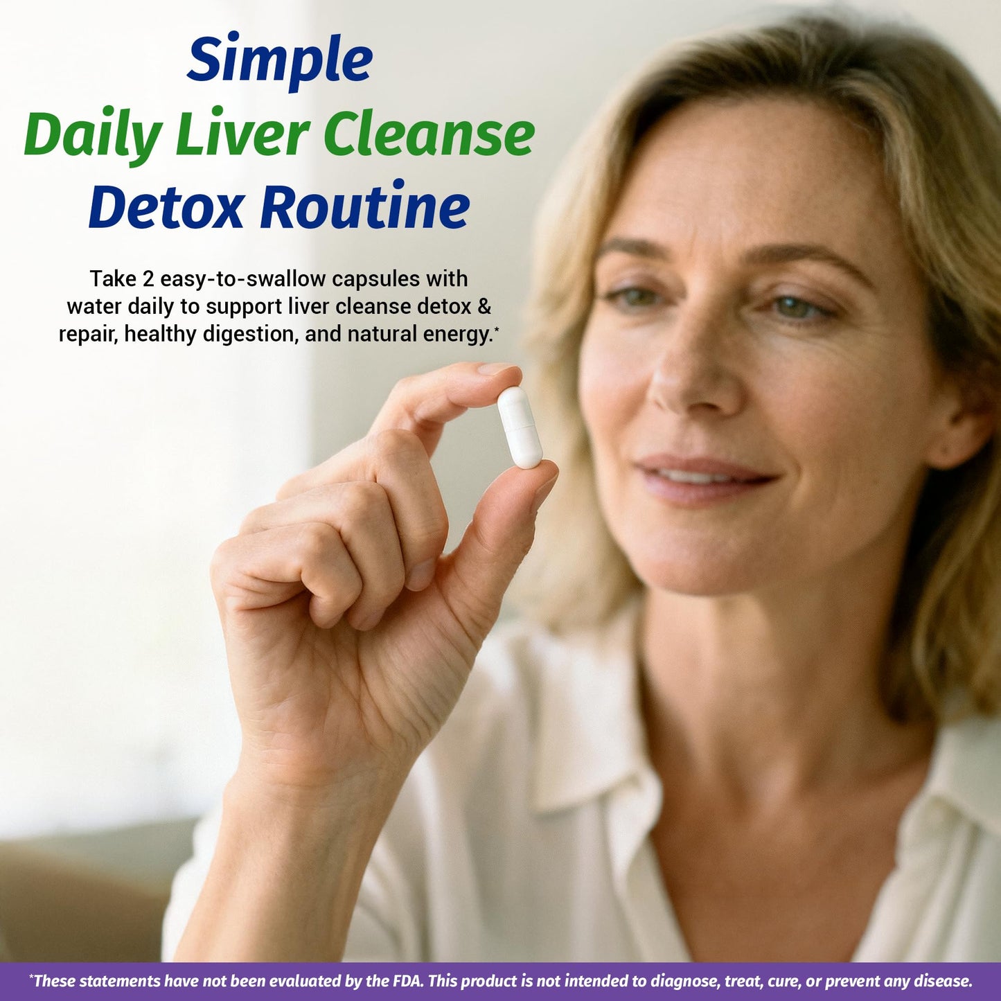 1 Body Liver Cleanse Detox & Repair – Milk Thistle Liver Support Supplement with Turmeric & Artichoke for Healthy Liver Function – Herbal Liver Health Formula for Fatty Liver Capsule, 60 Count