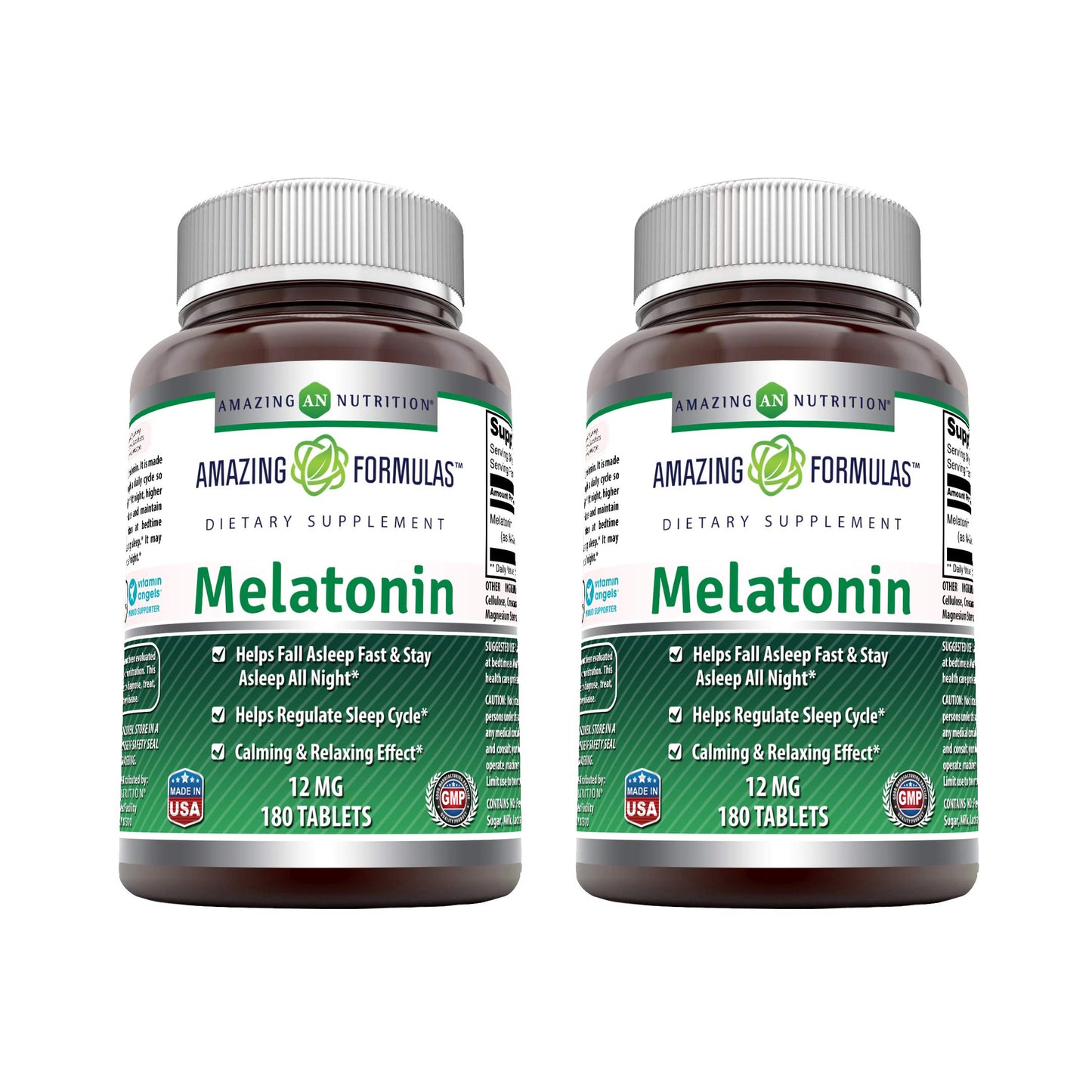 Amazing Nutrition Melatonin 12 mg Per Serving Tablet, 1 Count