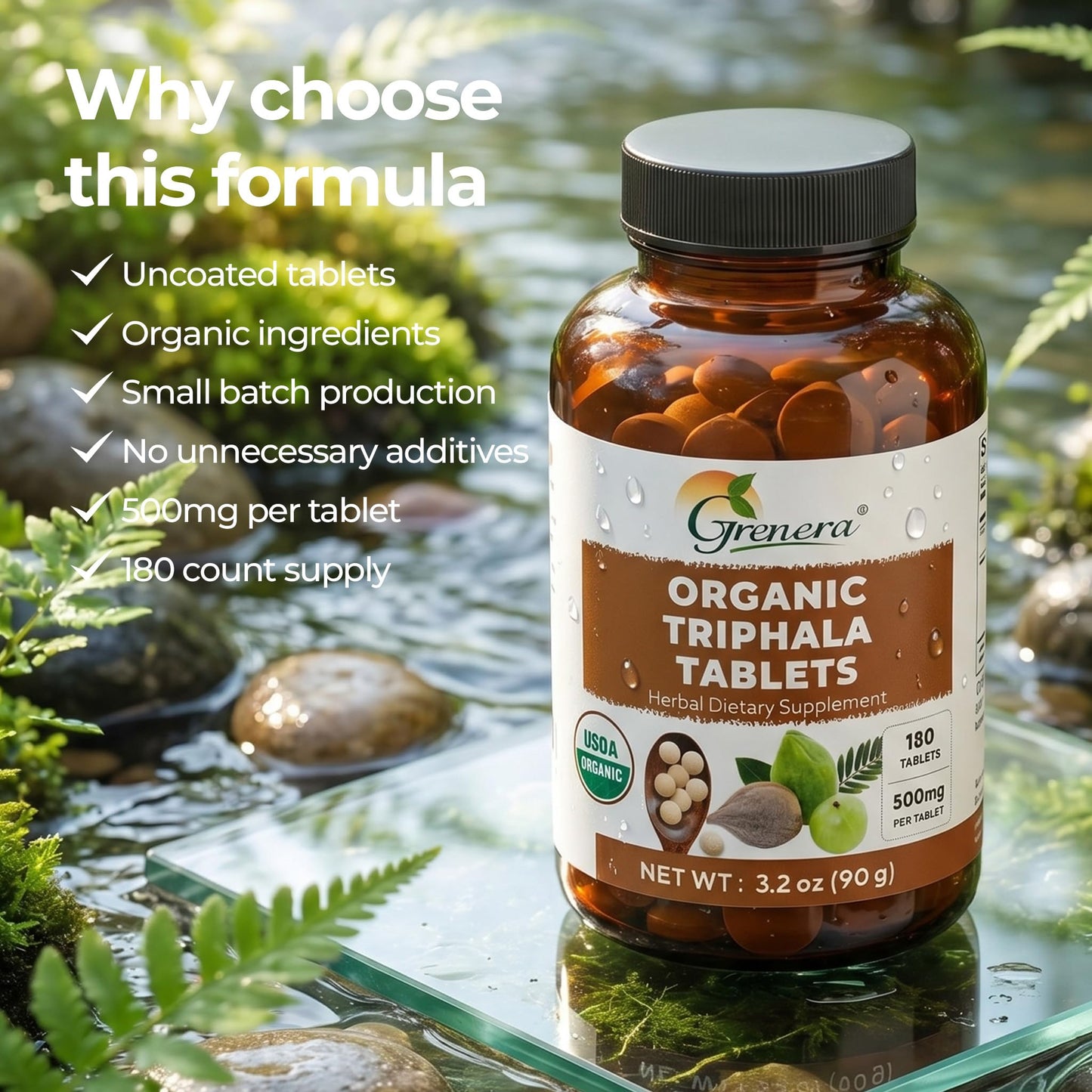 Grenera Triphala Tablets 180 Count