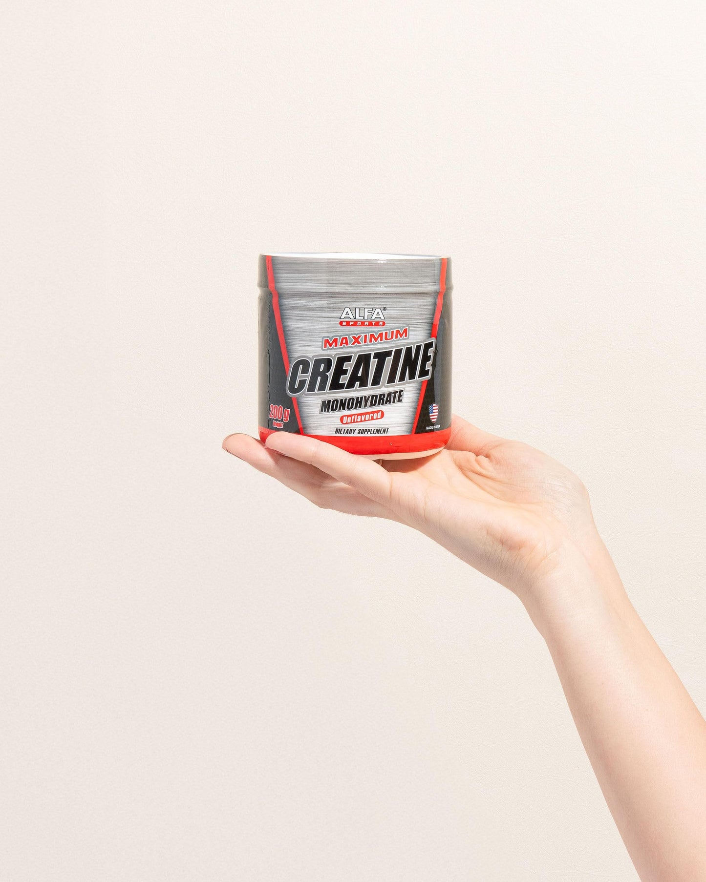 ALFA VITAMINS Alfa Sports Creatine Powder Formula 7.05 Ounce