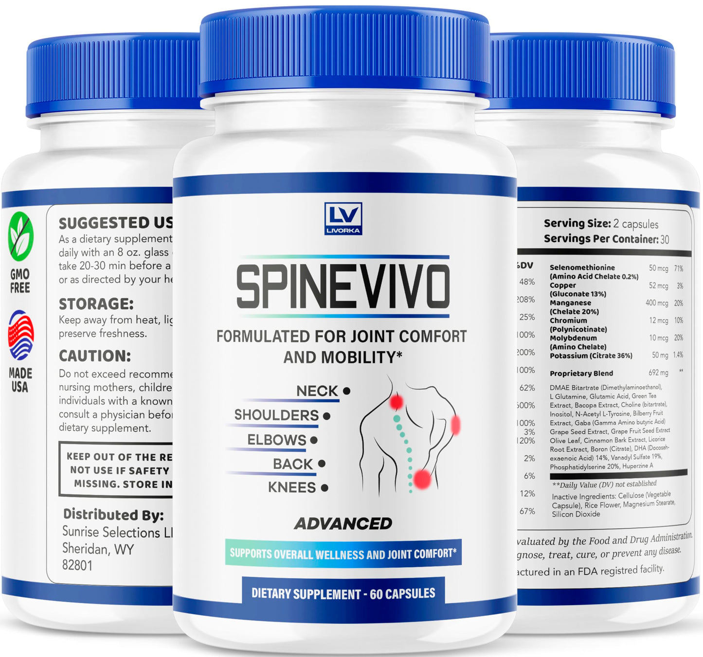 LIVORKA Spine Vivo Plus Capsules 120 Capsules