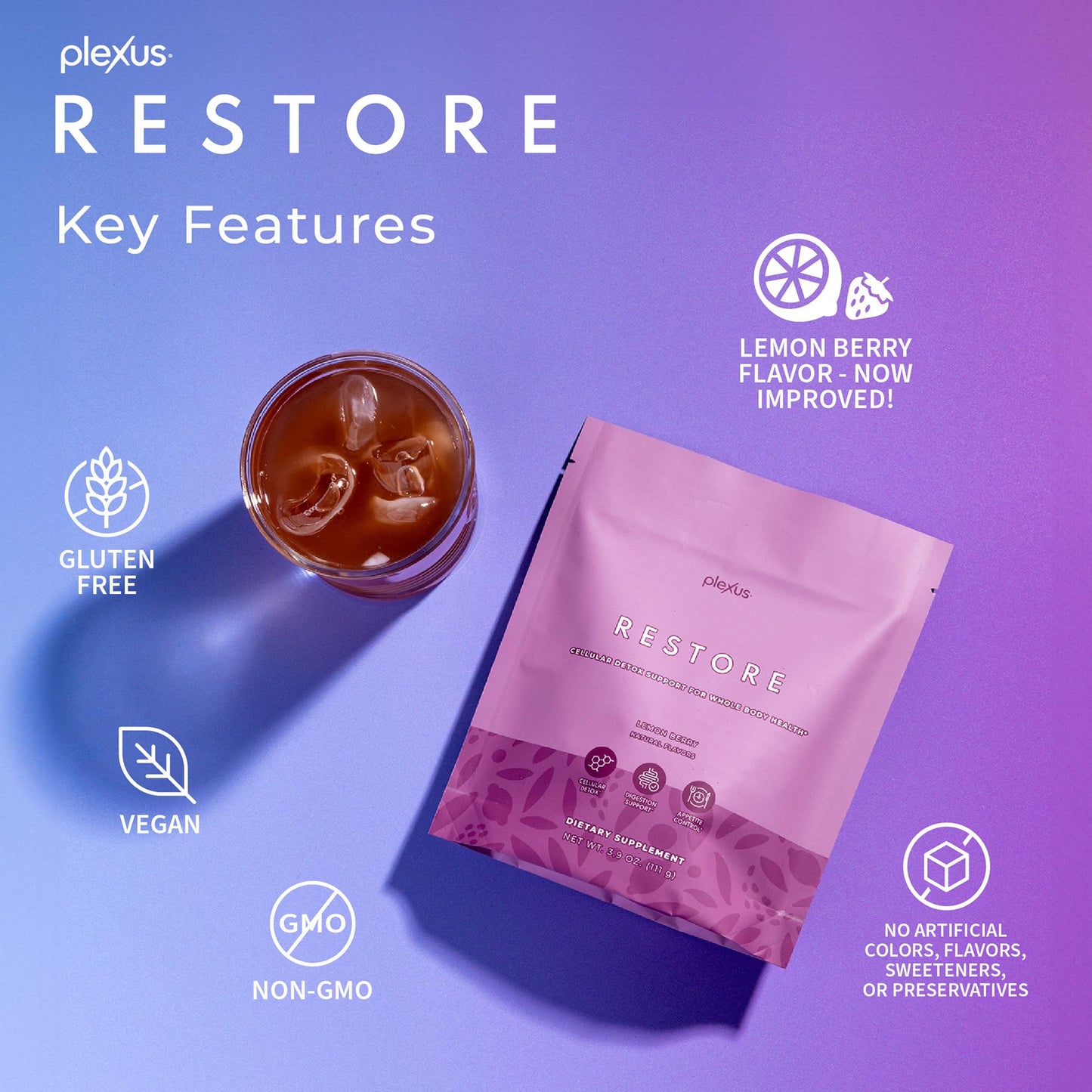 Plexus Restore Powder 3.9 Ounce