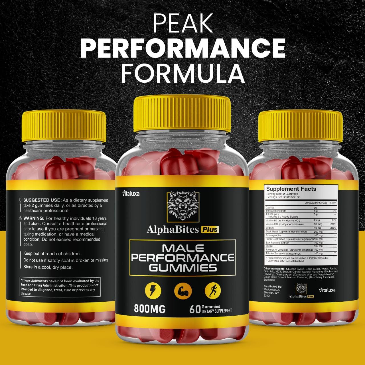 Vitaluxa Alpha Bites Gummies 120 Count