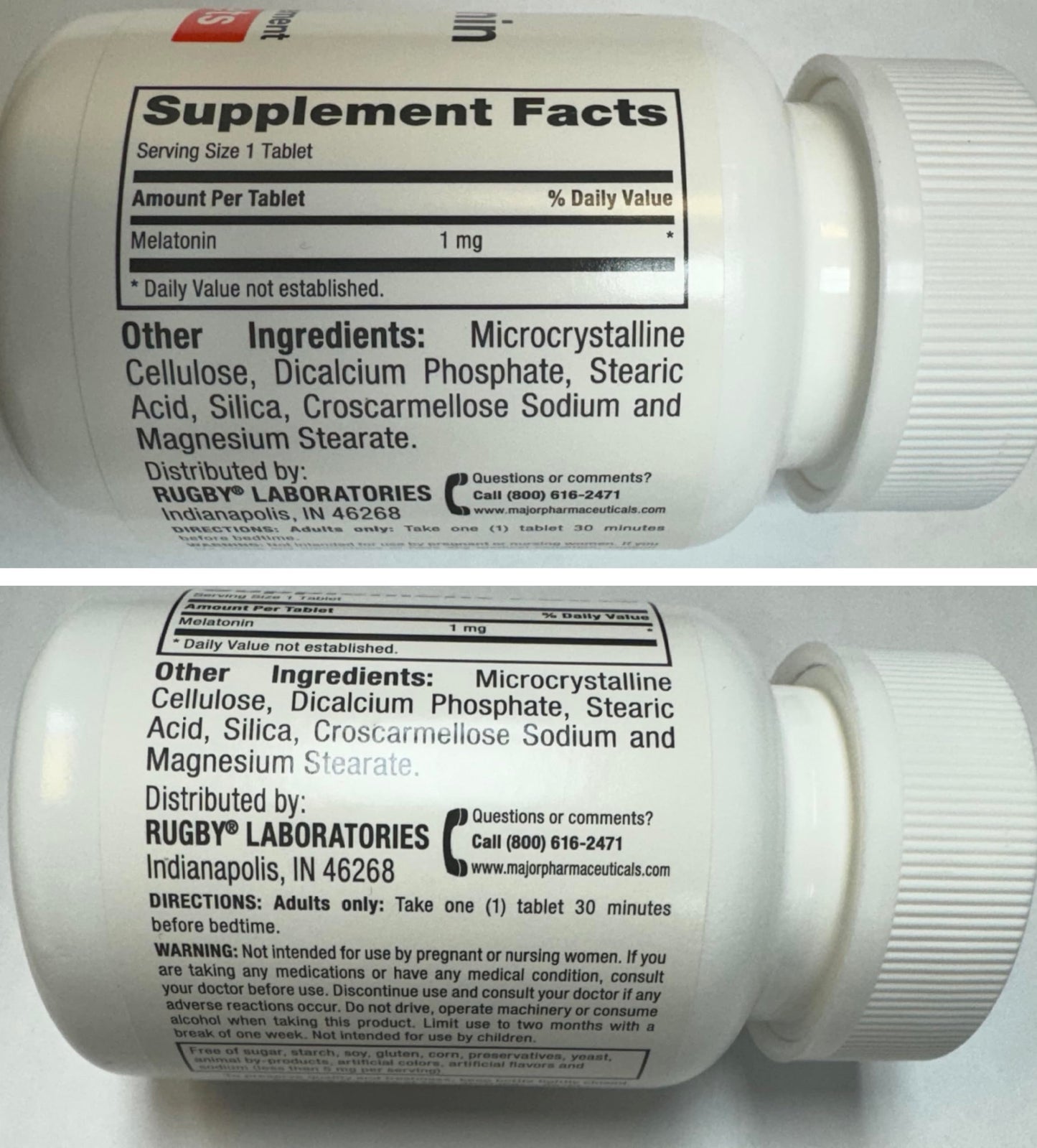 AmeriCan Goods Melatonin 1mg Dietary Supplement Natural Sleep Aid Unflavored 90 Tablets