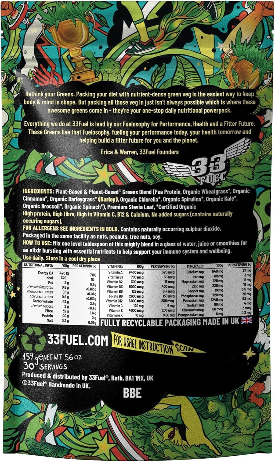 33Fuel Daily Greens Powder 5.6 oz