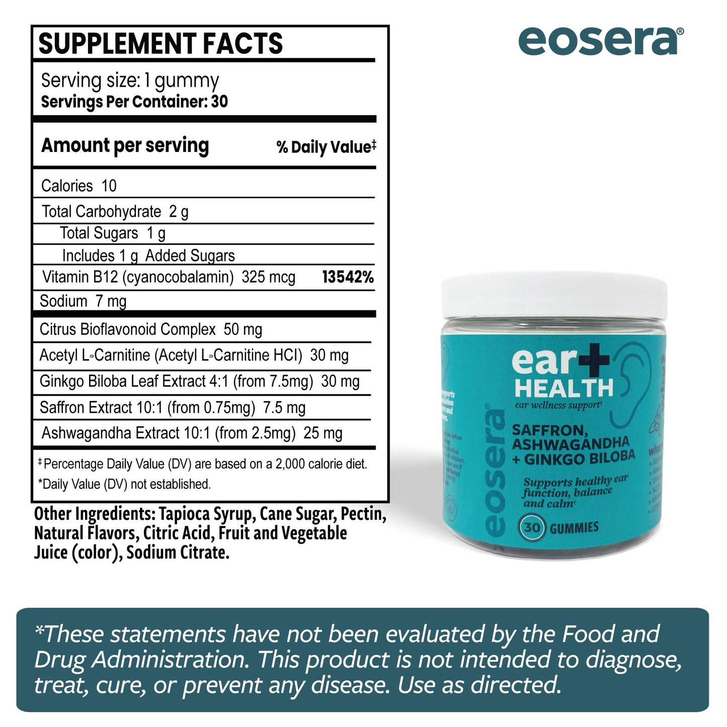 Eosera Ear+ Health Gummies 30 Count