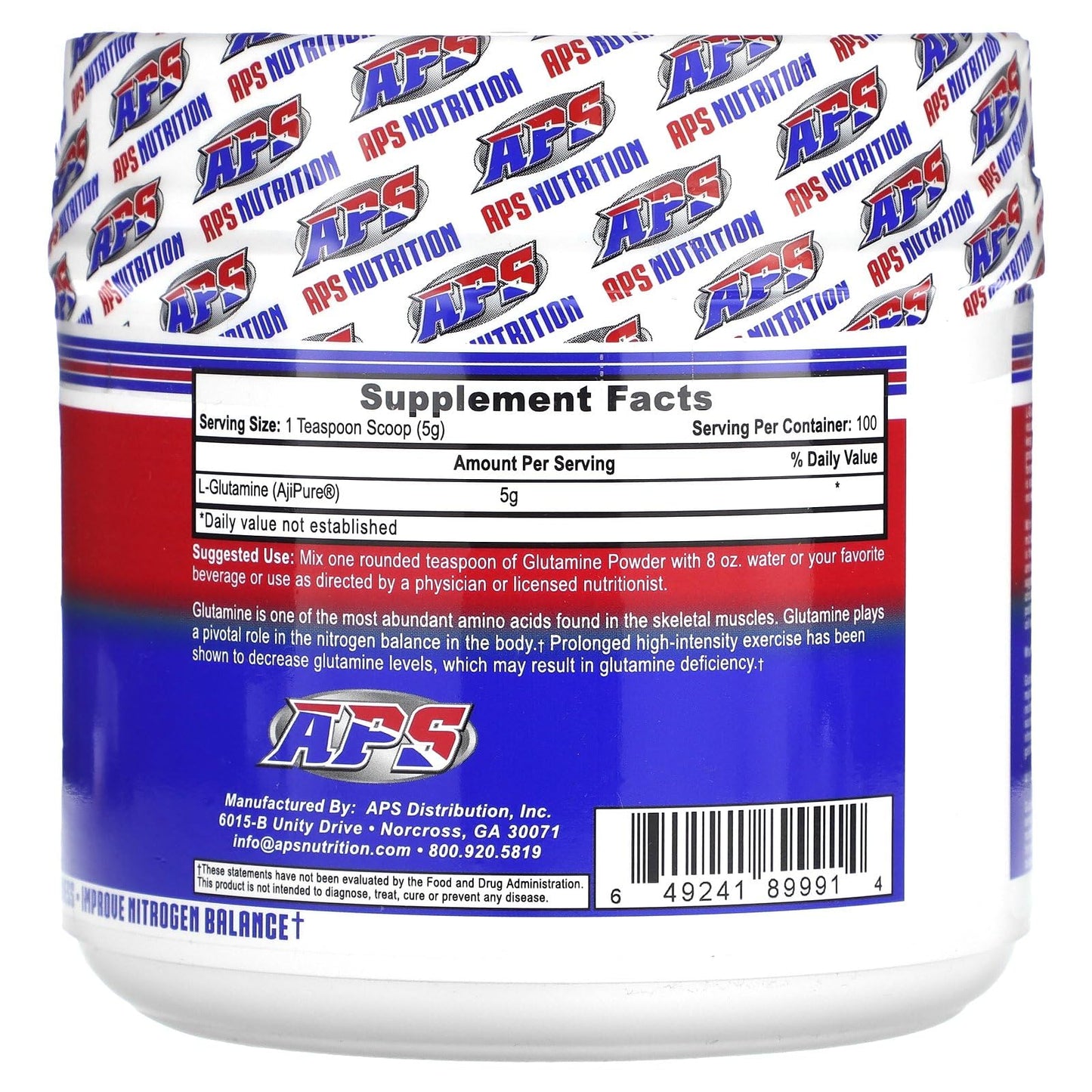 APS Nutrition L-Glutamine Powder 17.5 oz