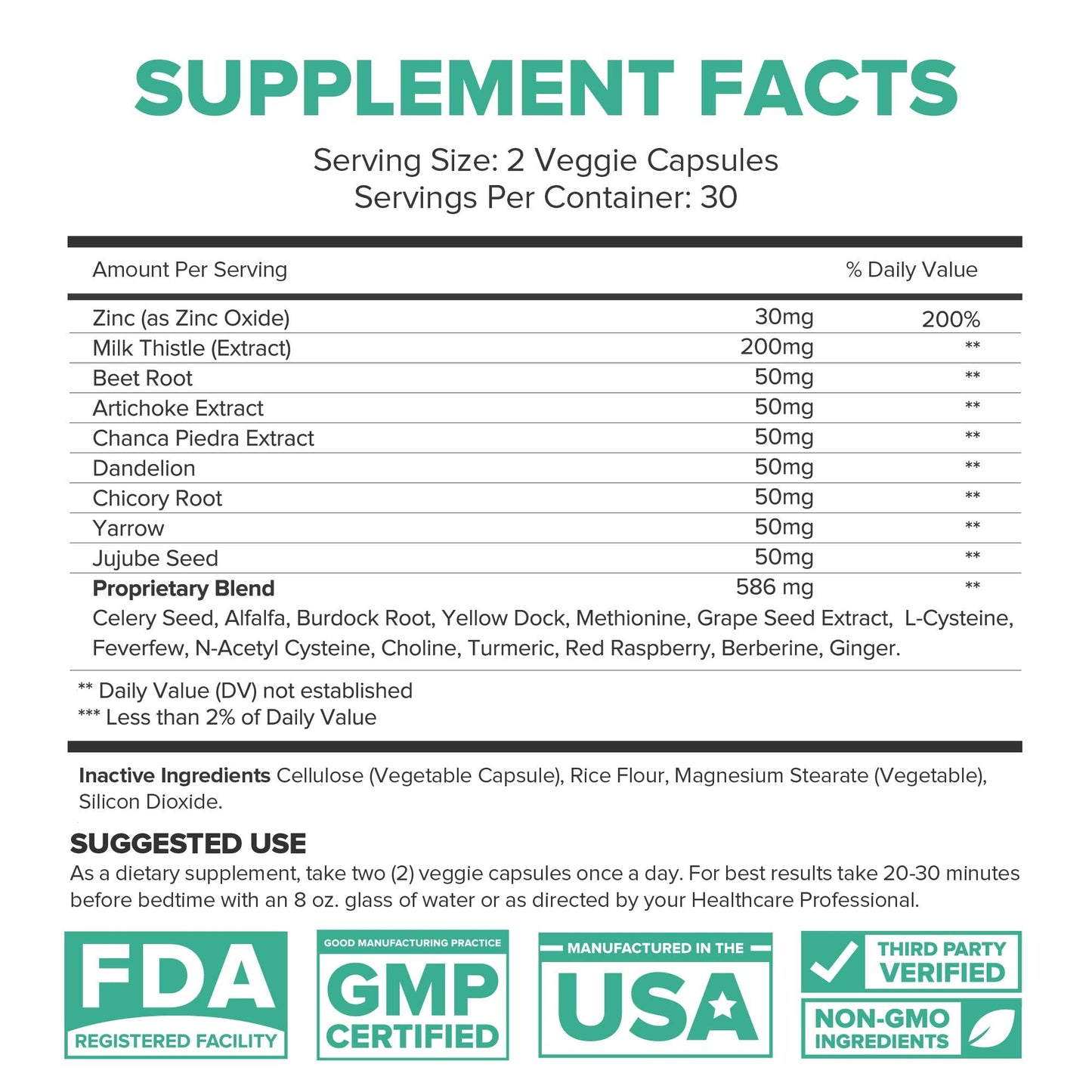 Lumen Naturals Liver Support Capsule 60 Count