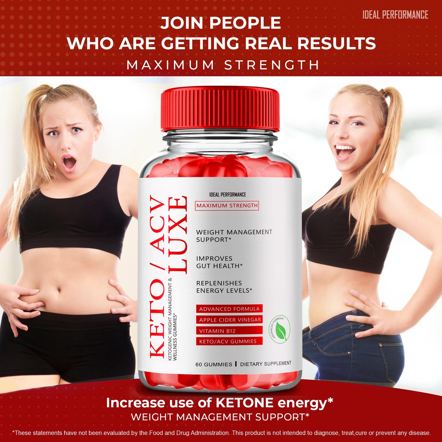 Ideal Performance Keto Luxe + Gummies Gummy 300