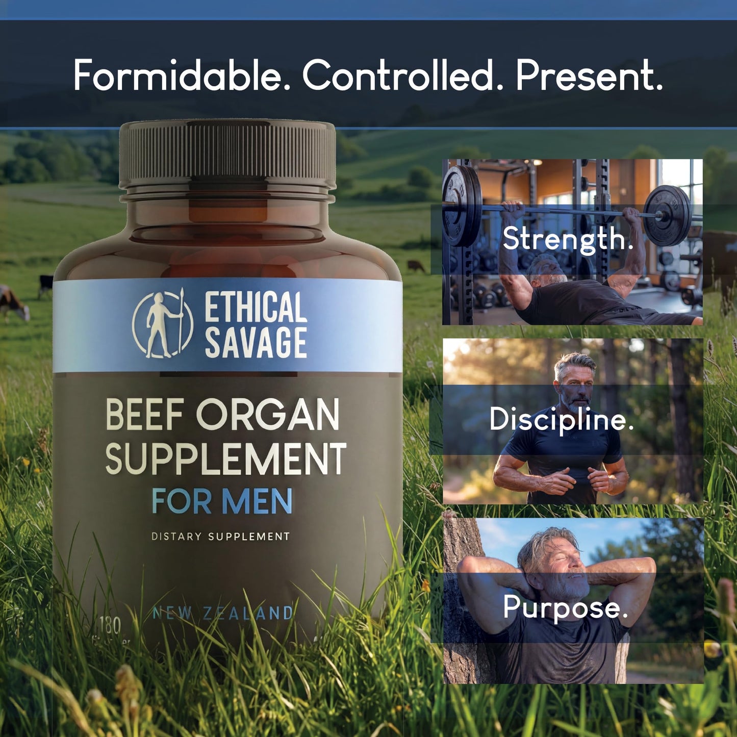 Optimal Carnivore Beef Organ Supplement Capsule 180 Capsules