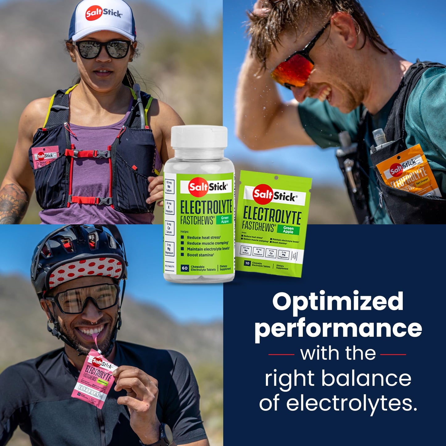 SaltStick Electrolyte FastChews Chewable Tablets 120 Count