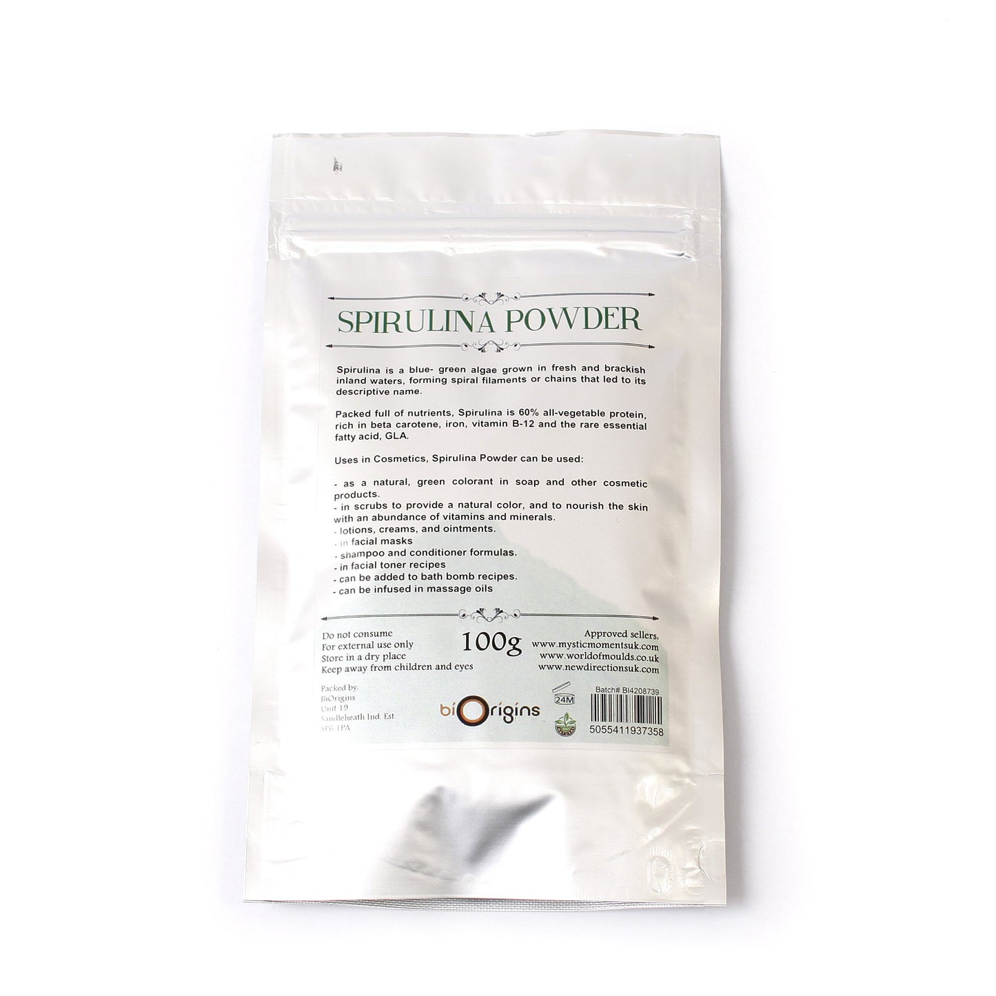 Mystic Moments Spirulina Powder, 100g
