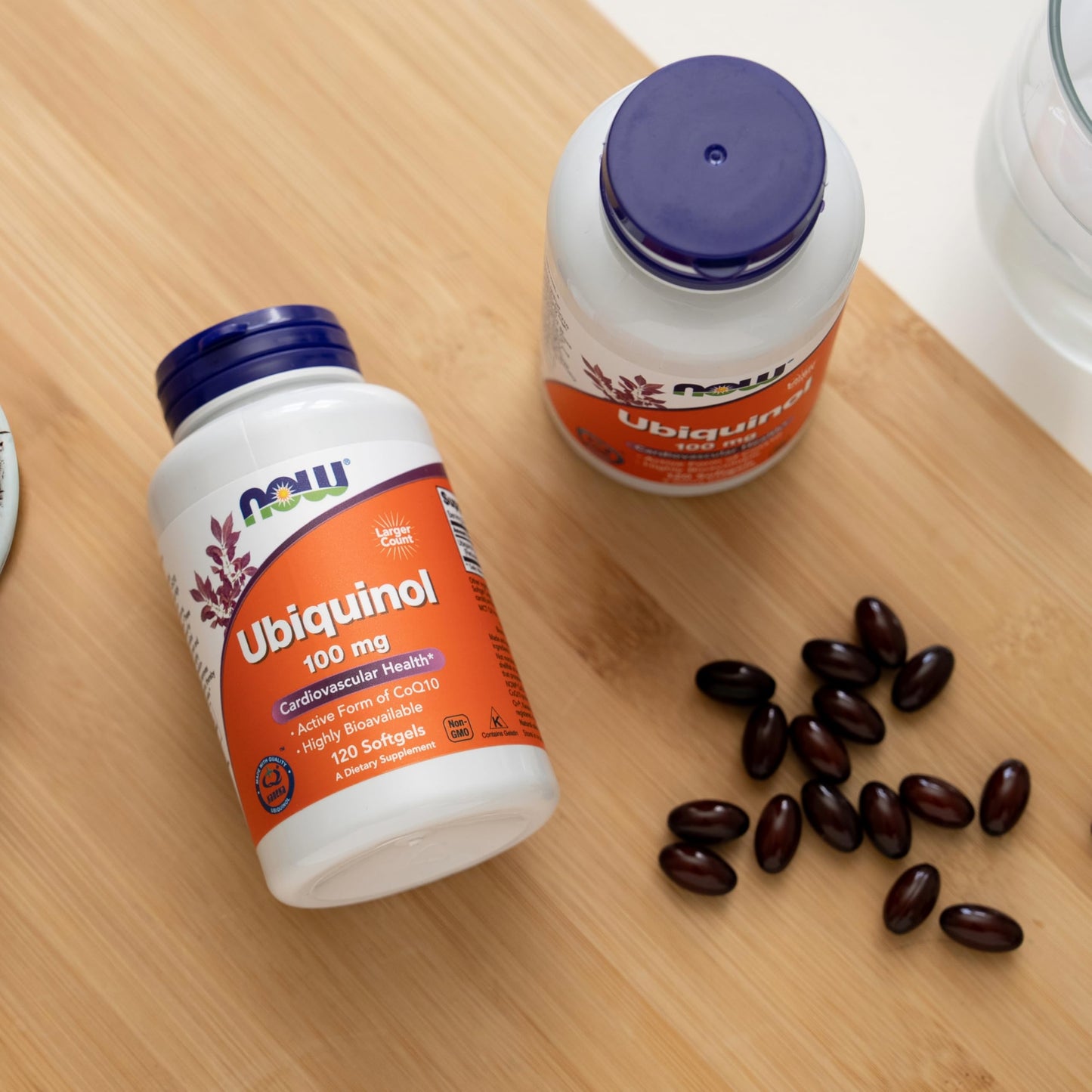 NOW Foods Ubiquinol 100 mg High Bioavailability (Active Form of CoQ10) Softgels, 120 Count