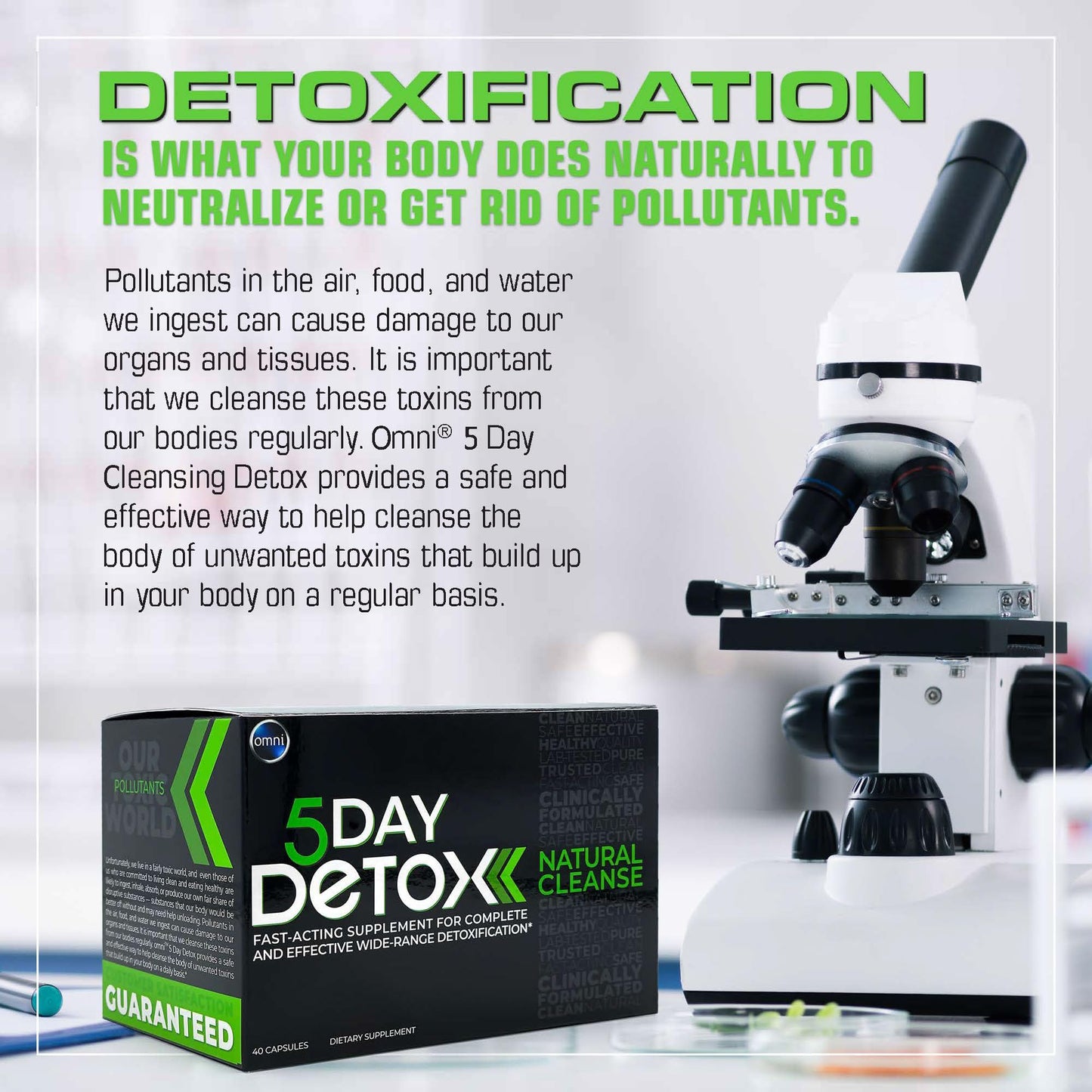 Wellgenix Omni 5 Day Detox Cleanse Premium Natural Body Detox Supplement Capsule, 40 Capsules