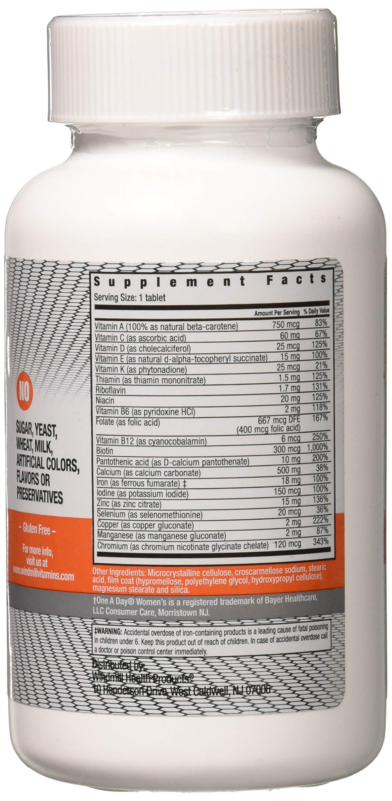 Windmill Daily Vitamin TB Womens WMILL 100 Tablets