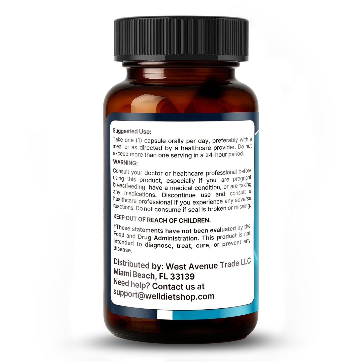 Welldiet Methylene Blue 10mg Capsules, 60 Count