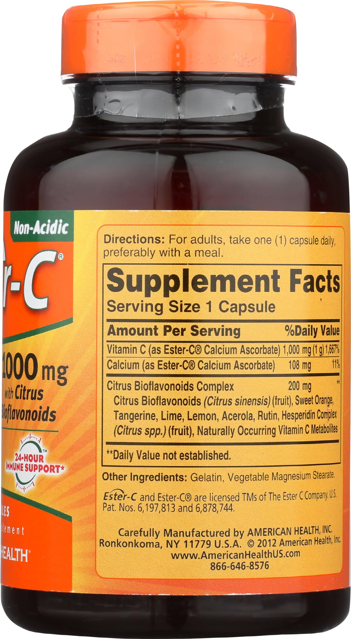 American Health Ester-C Vitamin C with Citrus Bioflavonoids Capsules 90 Count