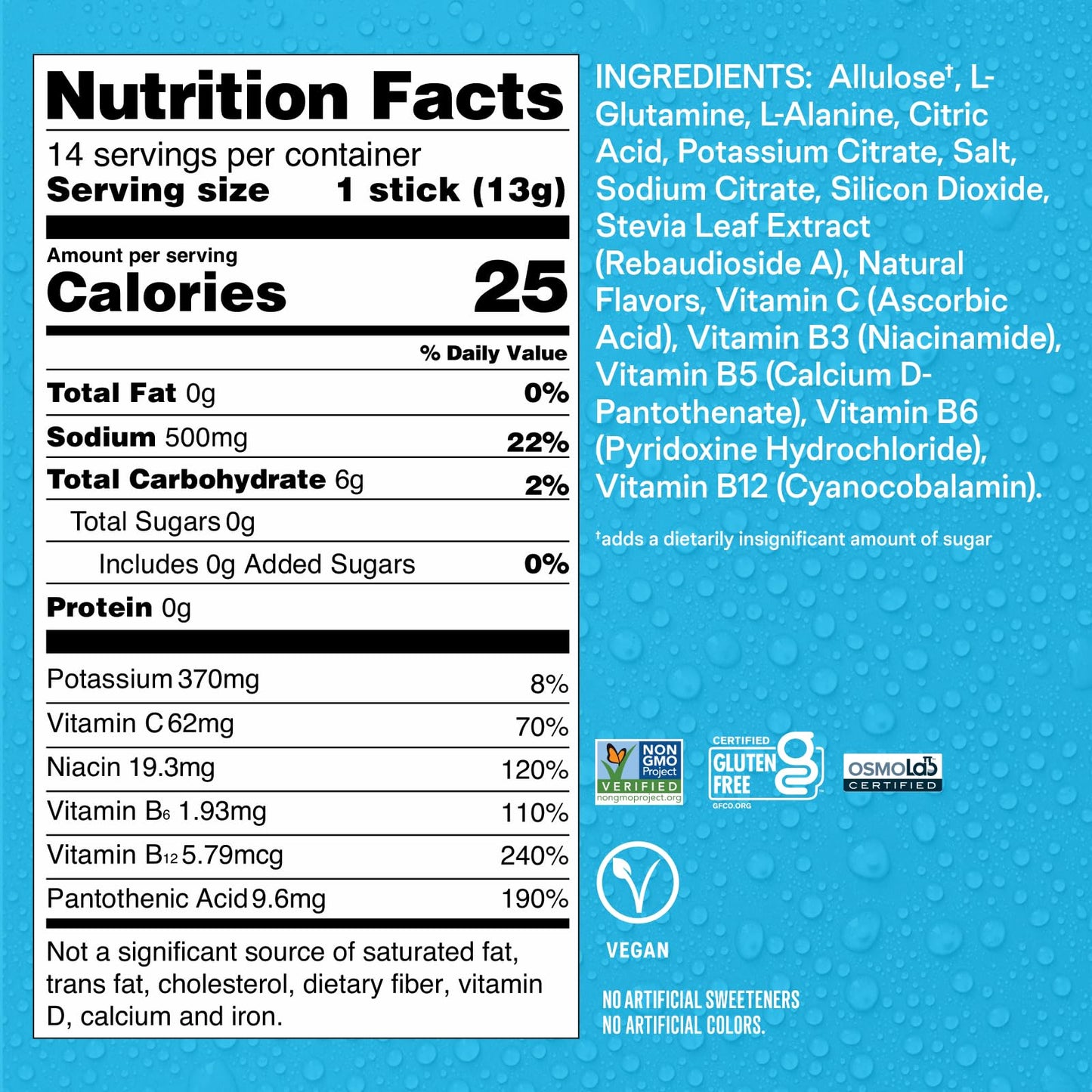 Liquid I.V. Sugar Free Hydration Electrolytes Powder Lychee Sorbet 42 Count