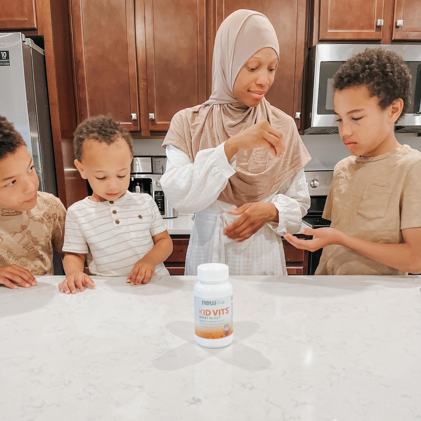 NOW Foods Kid Vits Multivitamin Juicy Orange Chewable 60 Tabs