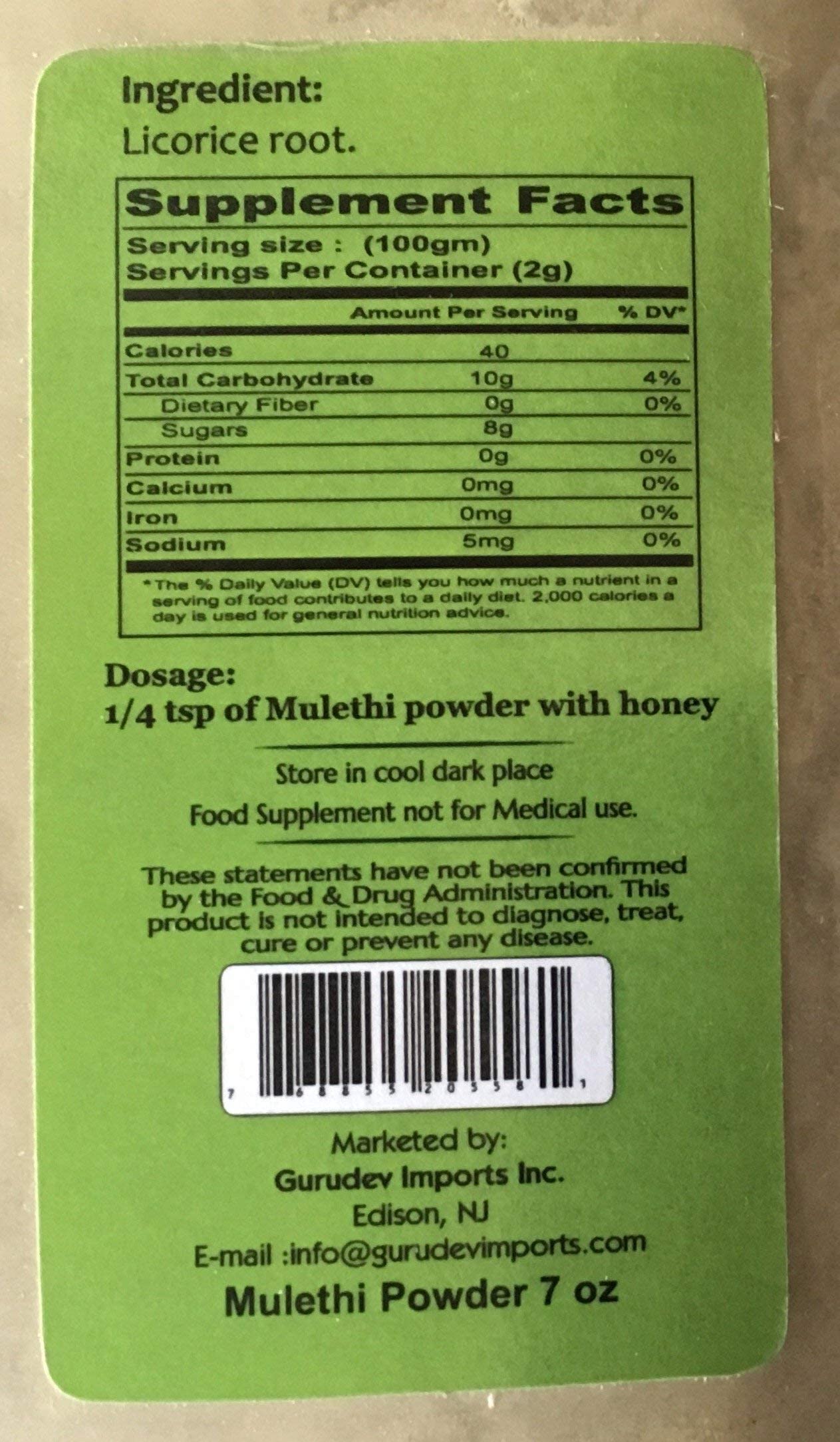 Vedic Secrets Mulethi (Licorice Root) Powder 7.05 oz