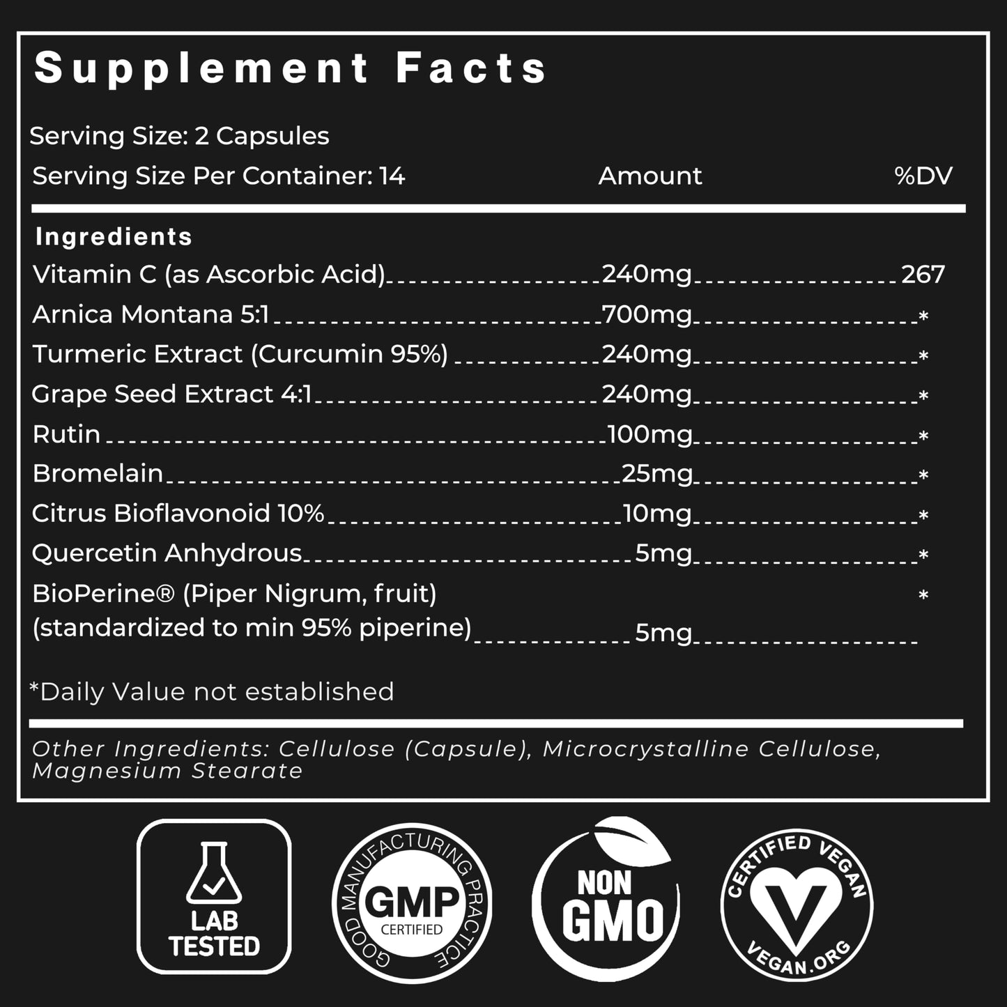 Barrett Recovery Arnica+ Advanced Recovery Supplement Capsule 28 Count