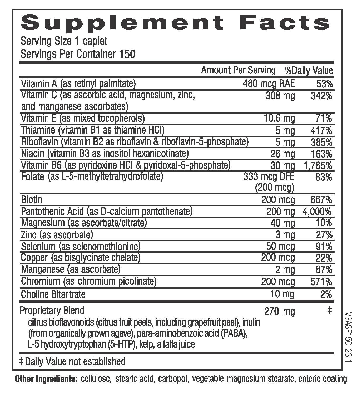 Doctor Wilson's Original Formulations Adrenal Fatigue Protocol Kit for Adrenal Support HPA Large Caplets, 150