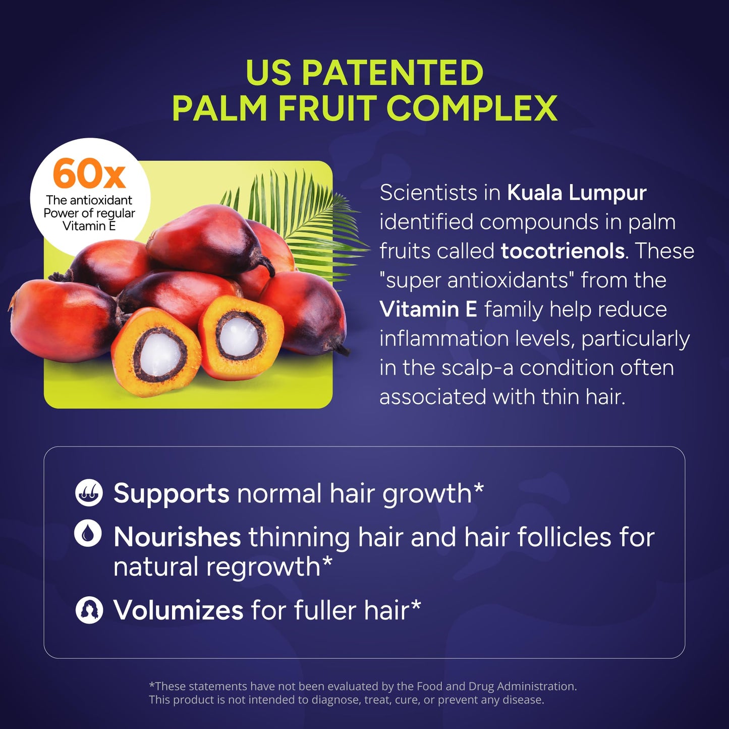NEW NORDIC Hair GRO Tablets Biotin & Tocotrienol Complex, 60 Tablets