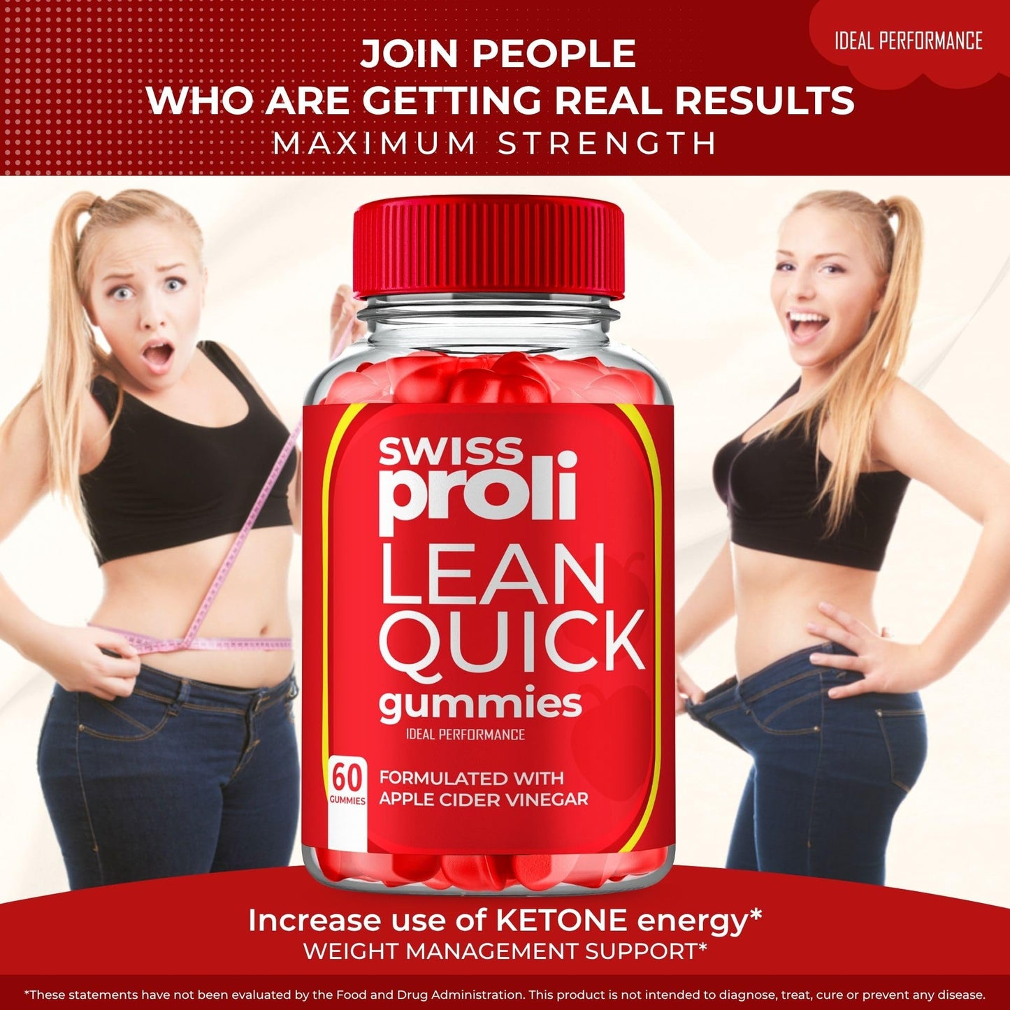 IDEAL PERFORMANCE Lean Quick Keto Gummies 120 Count
