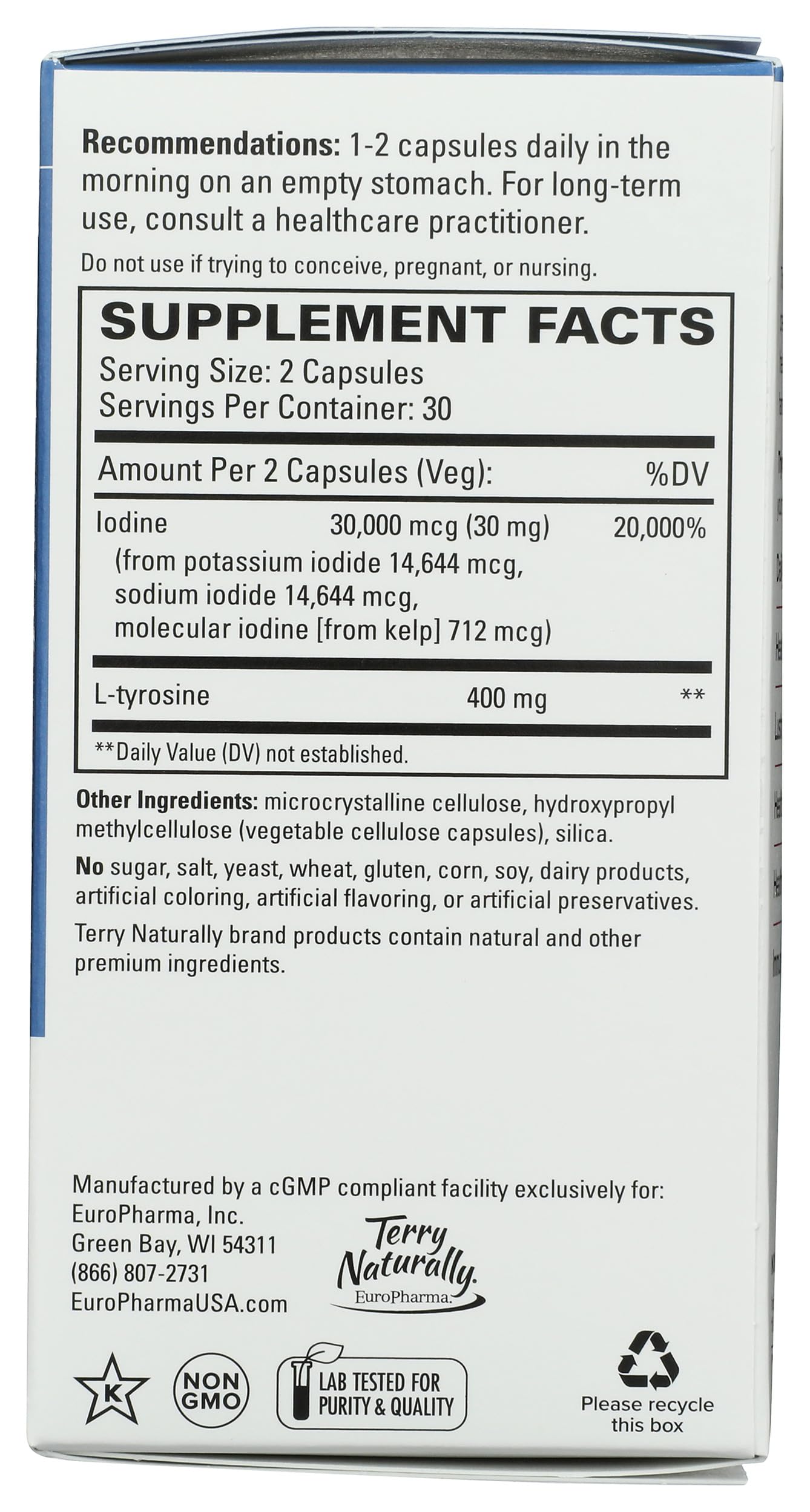 Terry Naturally Thyroid Care Plus 60 Capsules